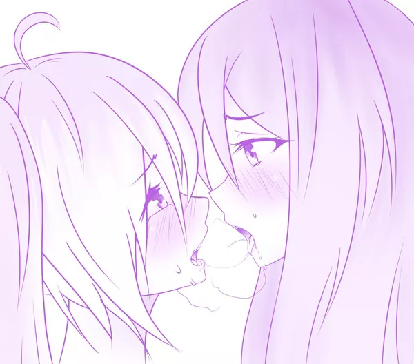 “Luka & Miku Hot Kiss” [Yuri]