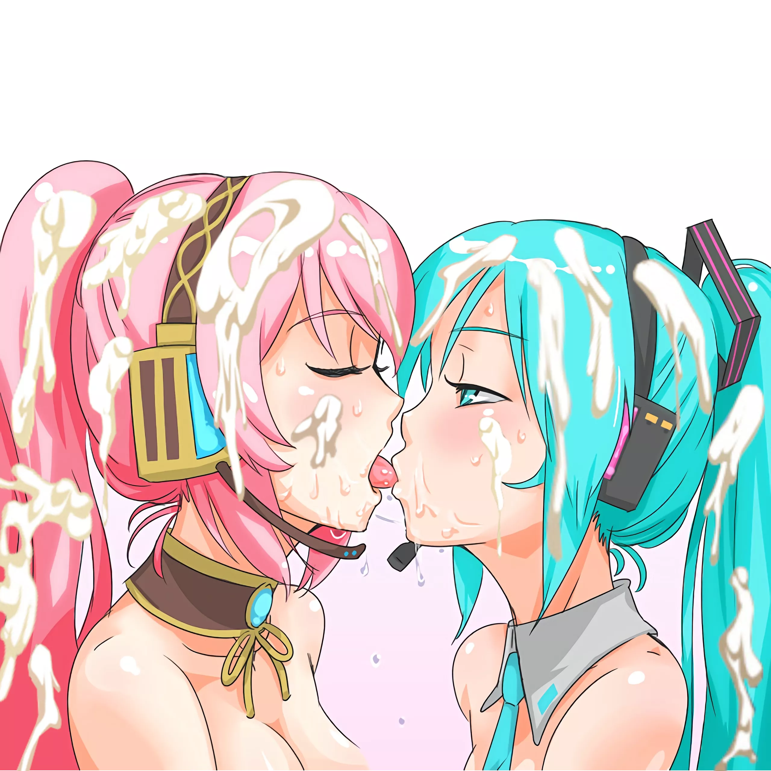 [Luka & Miku] Yuri love, with thick 