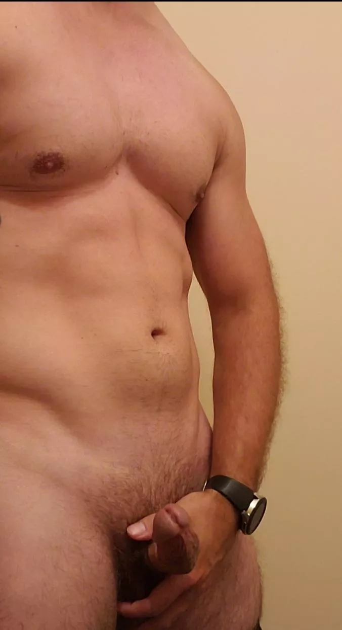 (M) abs starting to peak through, definitely a work in progress