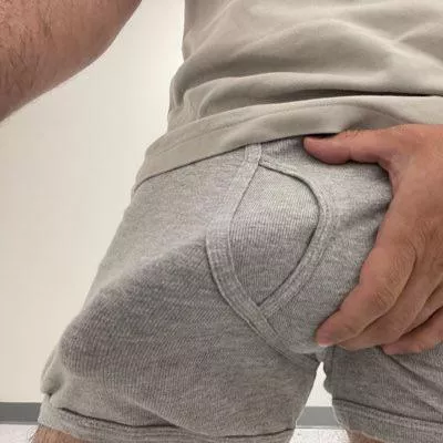 [M] Gray underwear like gray sweatpants