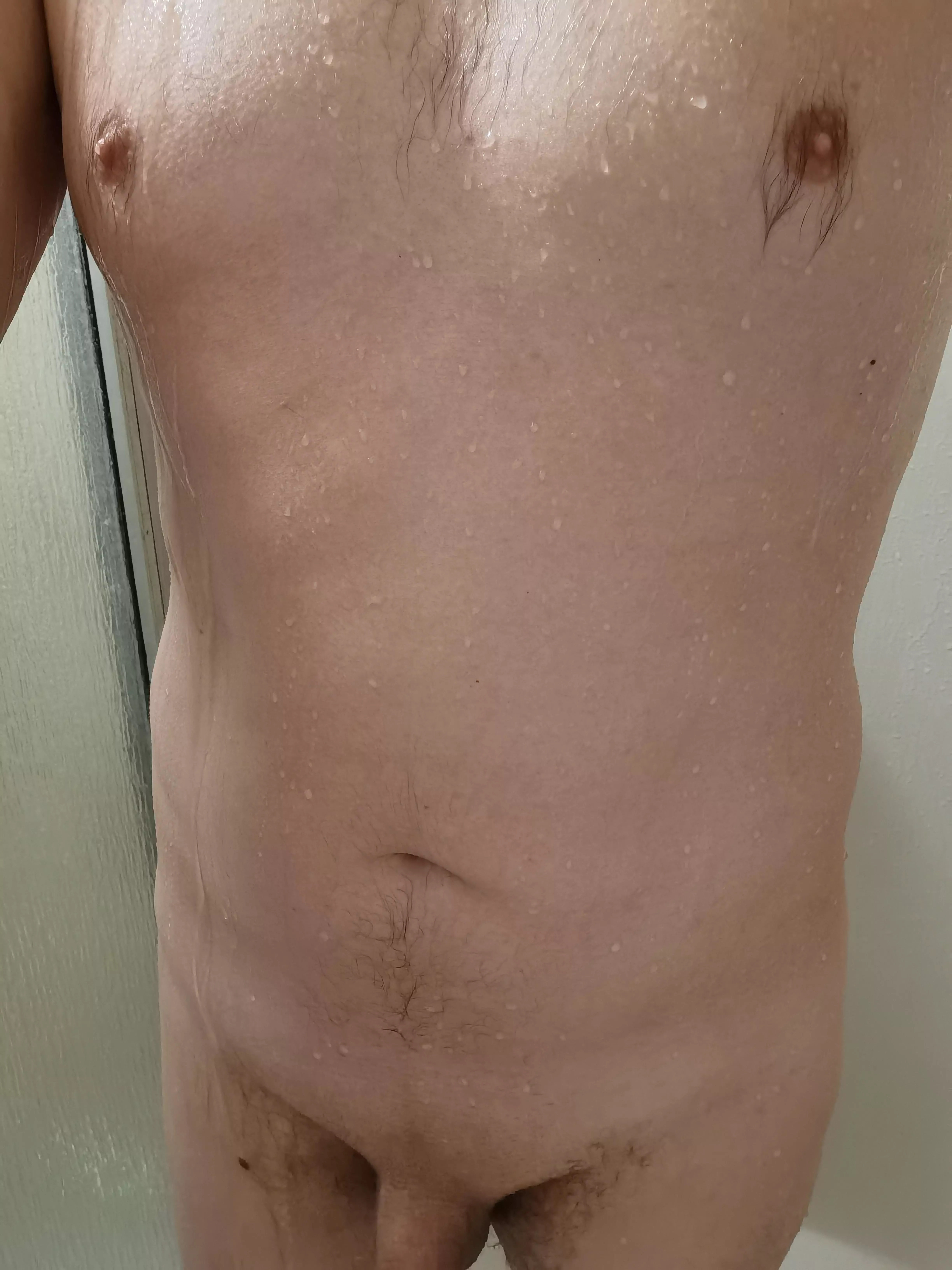 [M] quick dad bod shower selfie...