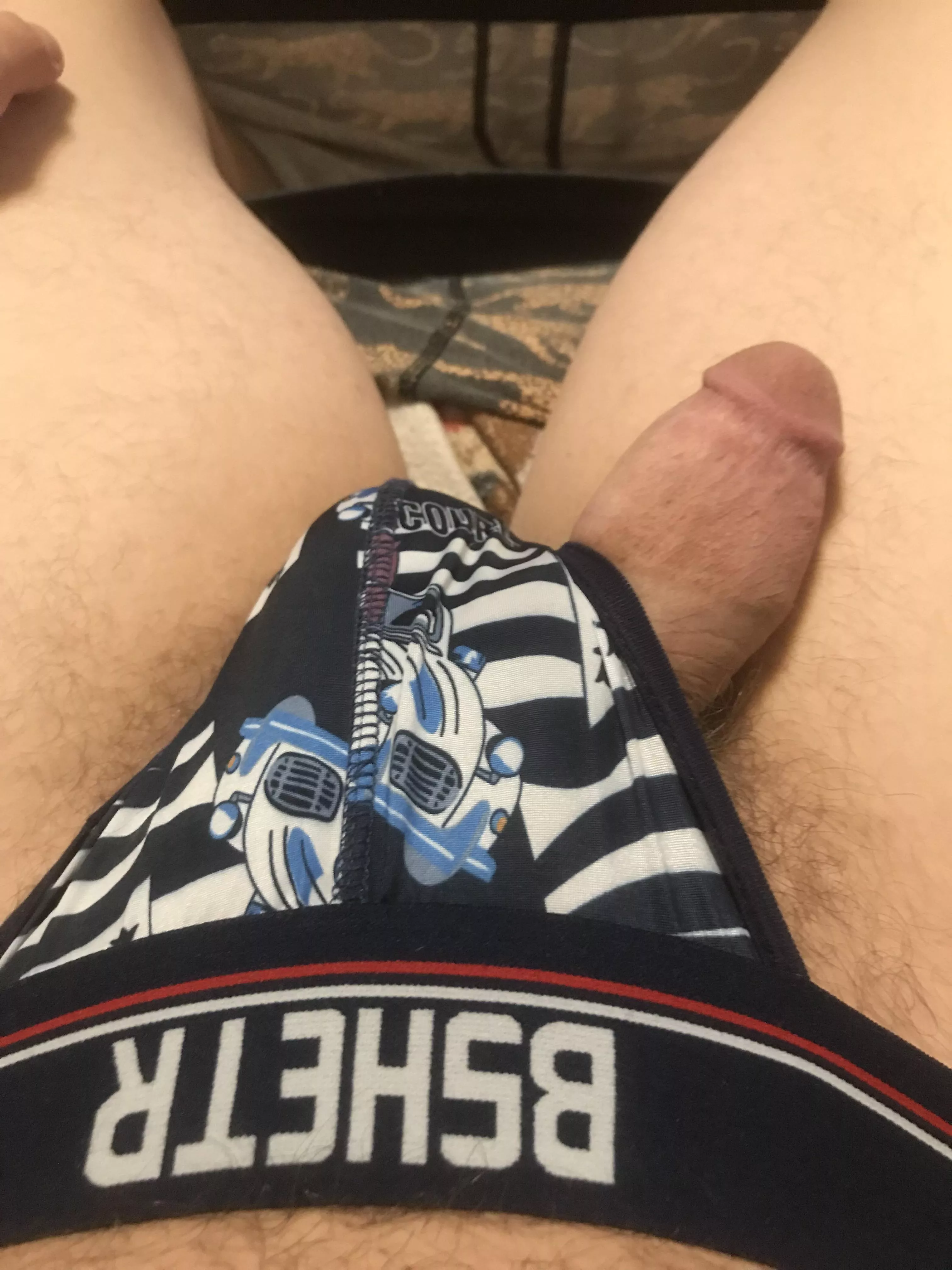 (M19) My dick decided it wasnâ€™t going to stay inside my jock