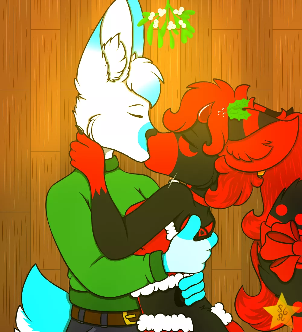 Made this art for my sweetheart for last year Christmas, art by me, ocs owned by me and my sweetheart, ship commissions open for 30$