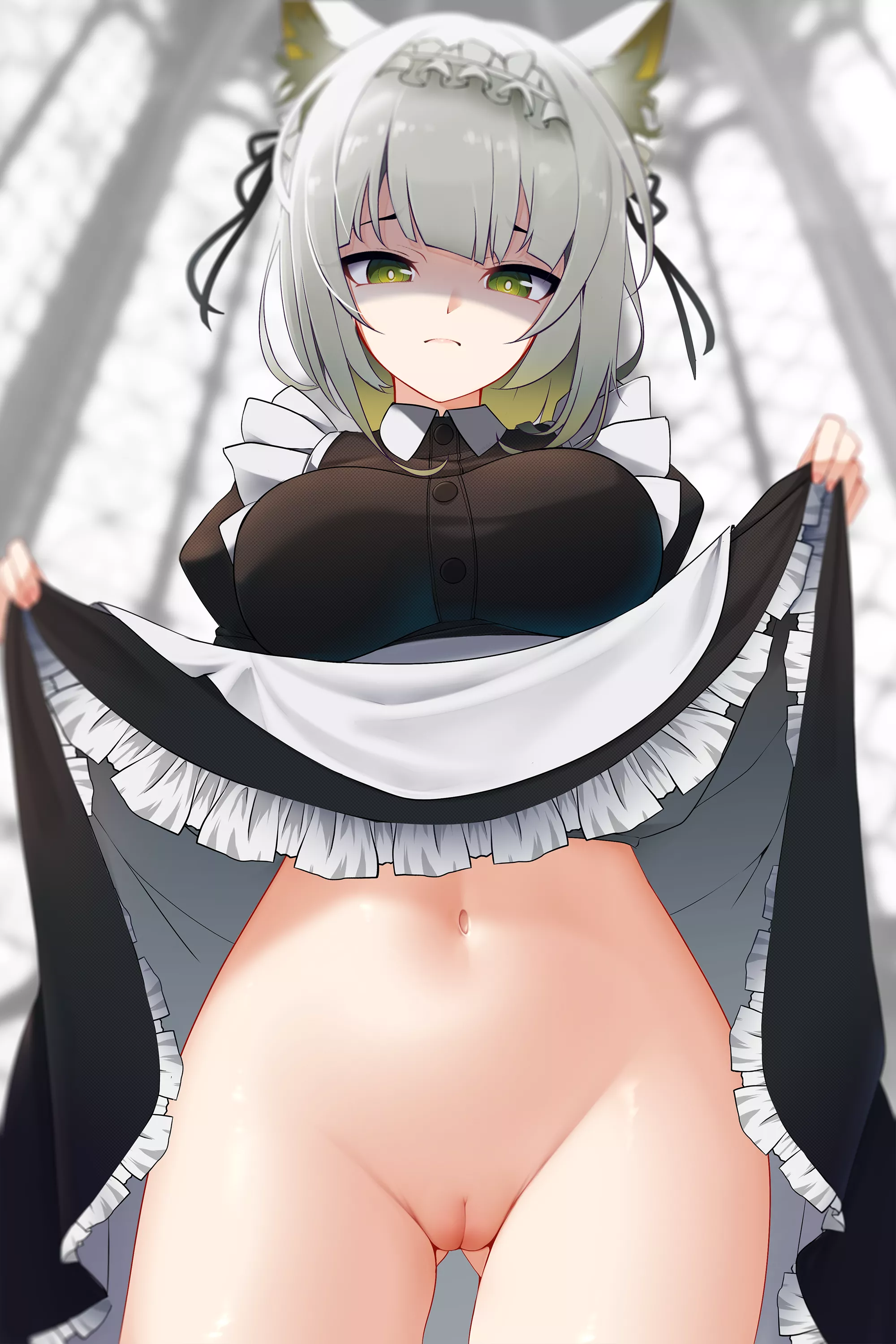 Maid on her duty