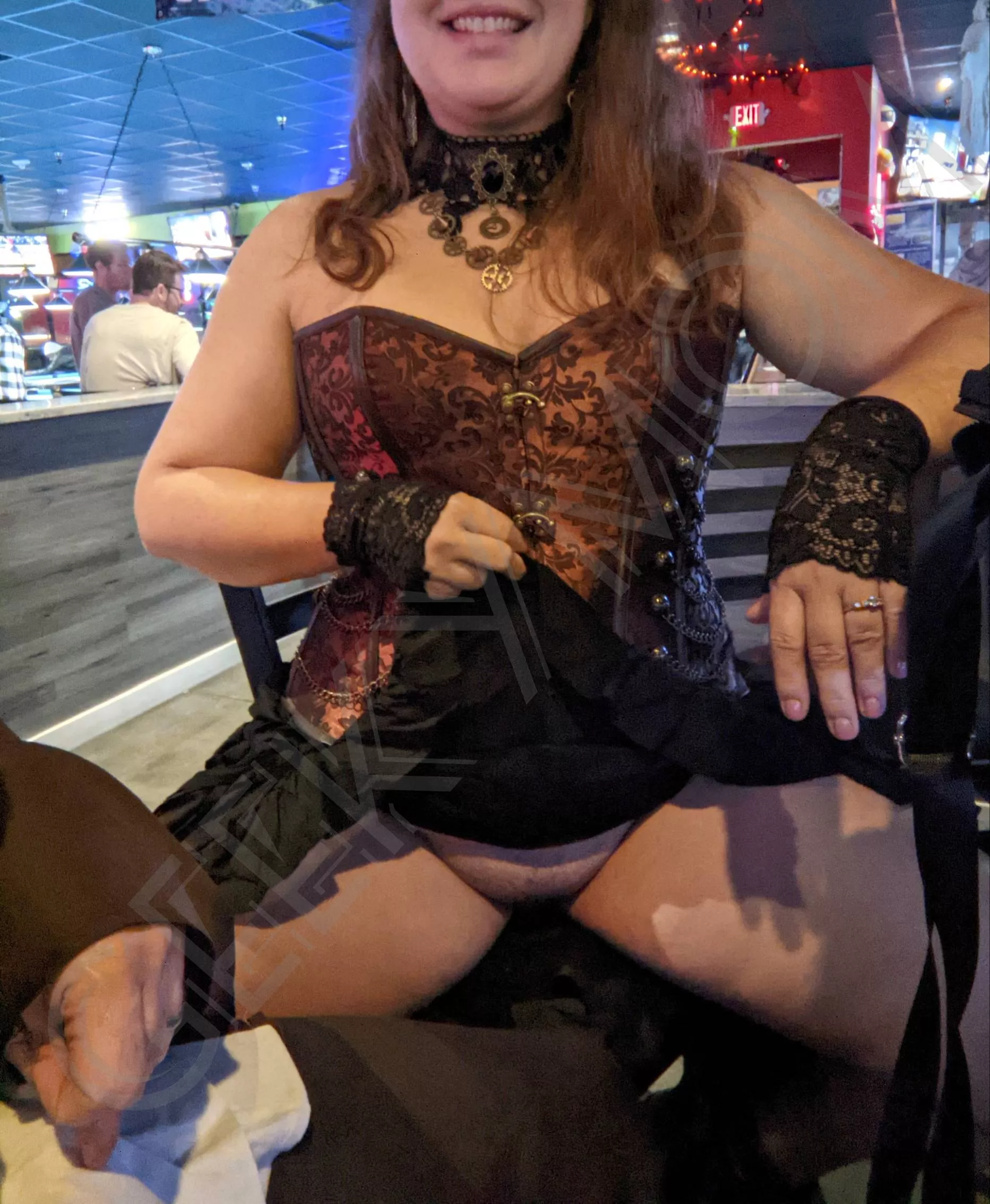 Making (f)riends at the bar costume contest