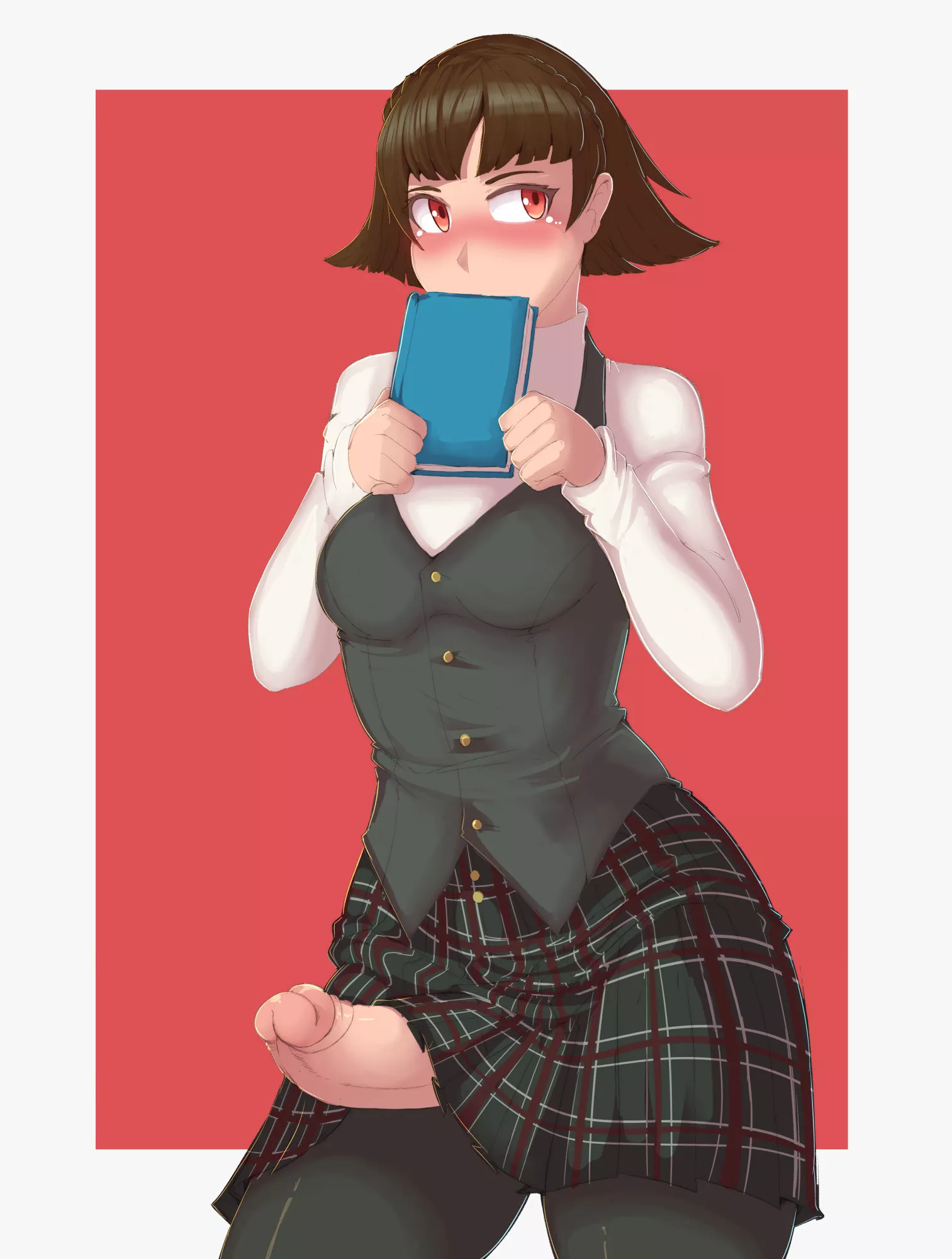 Makoto letting you in on her secret (kittenboogers) [Persona]