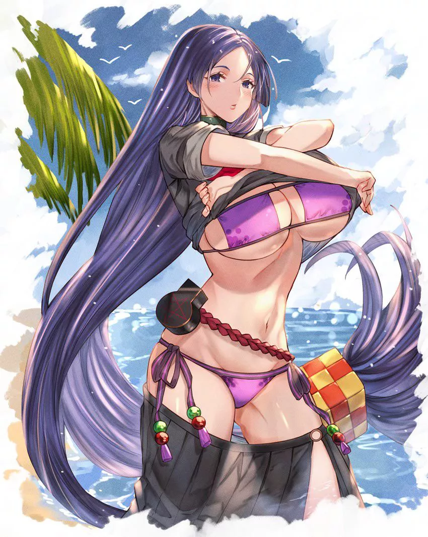 Mama Raikou getting ready for the beach