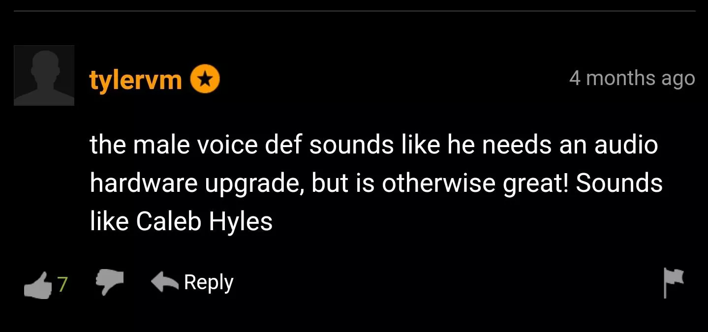 Man was using a blue yeti sounding ass mic