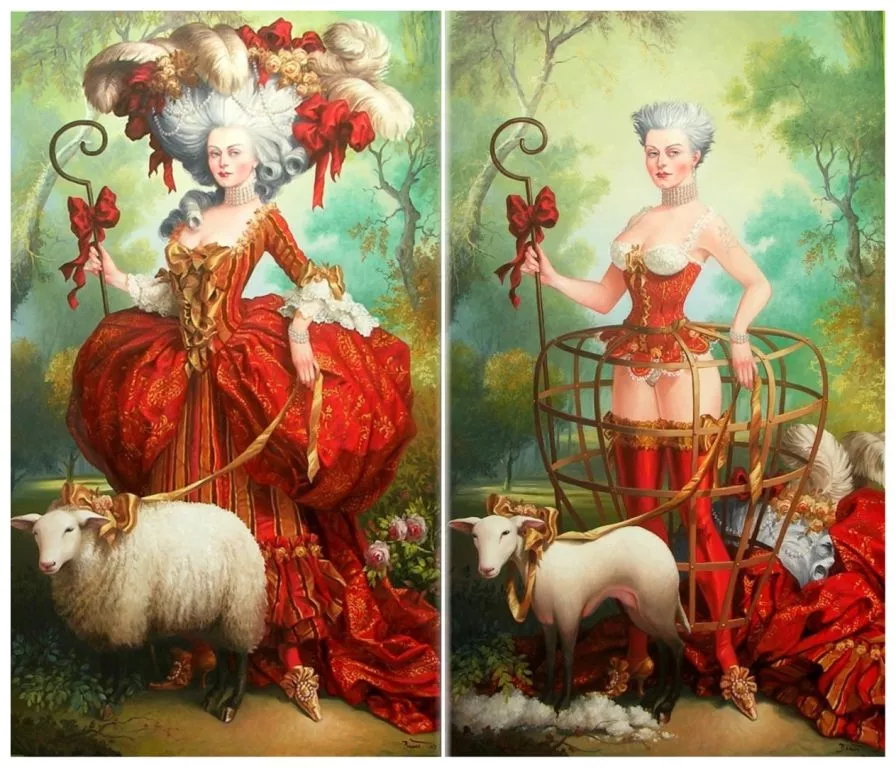 Marie Antoinette Strip Tease by Thierry Bruet