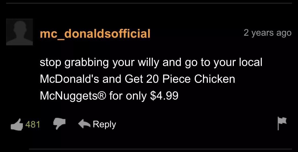 McDonald’s on Pornhub