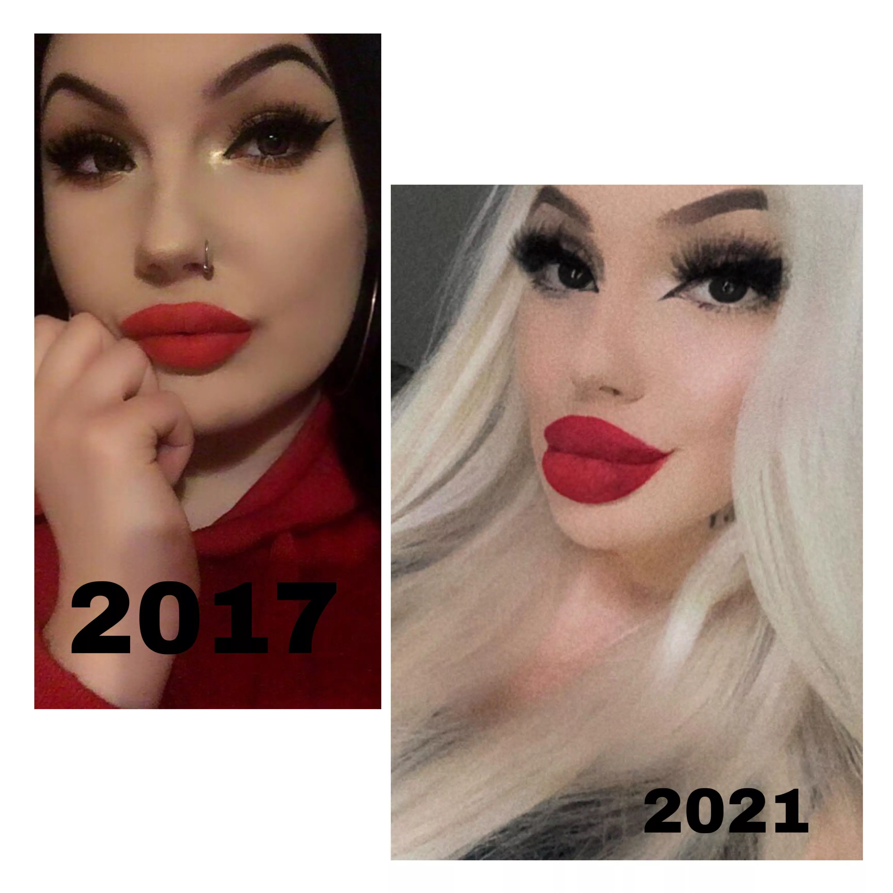 me 2017 vs 2021 PERFECTTT BIMBOFICATION PERIODT. 😌❤️‍🔥