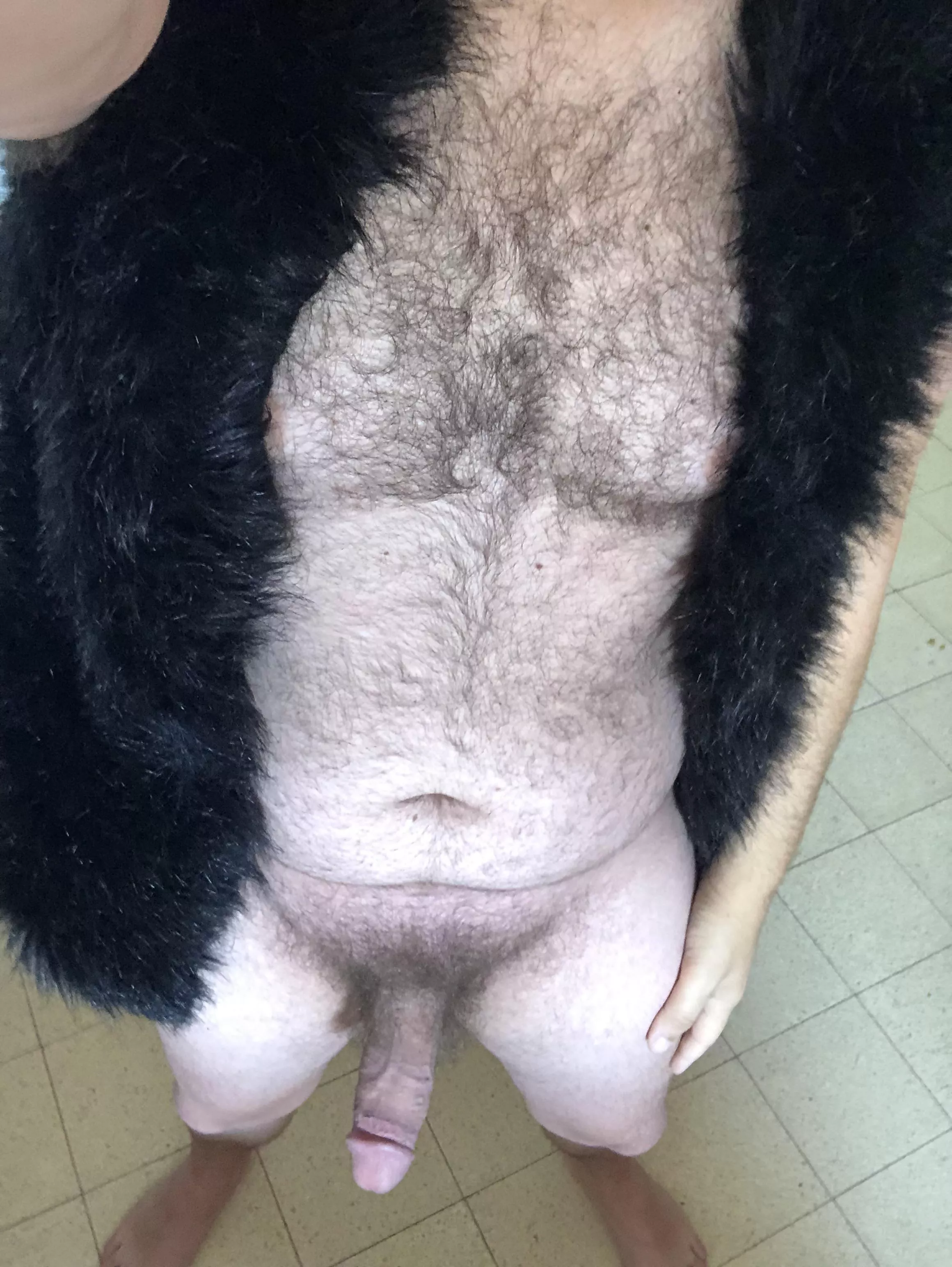 ‏Me and my fur coat