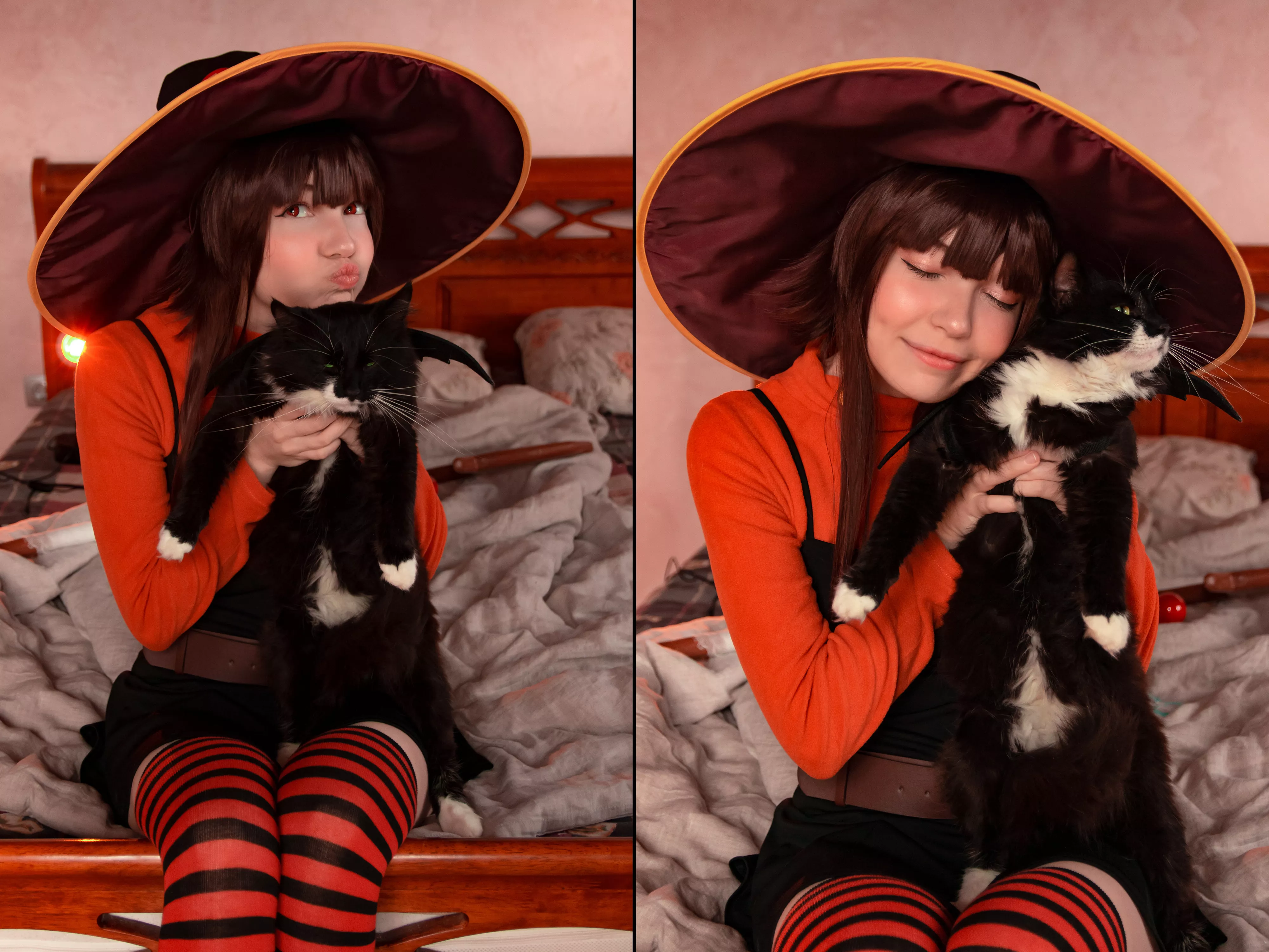 Megumin with Chomusuke cosplay by Murrning_Glow