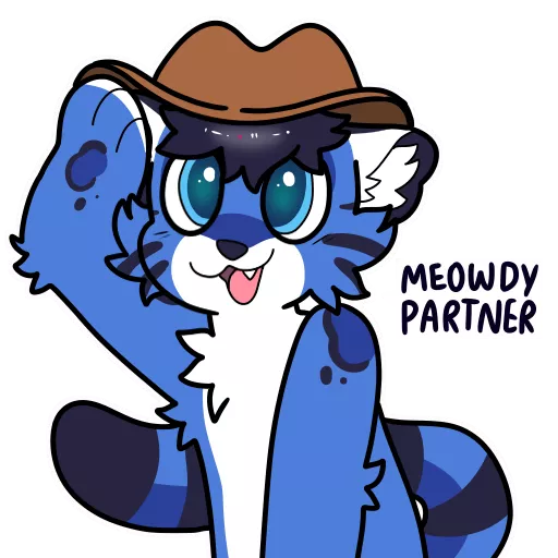 Meowdy! <art by me @spookyfoxinc on twitter, character belongs to one_odd_oliver>