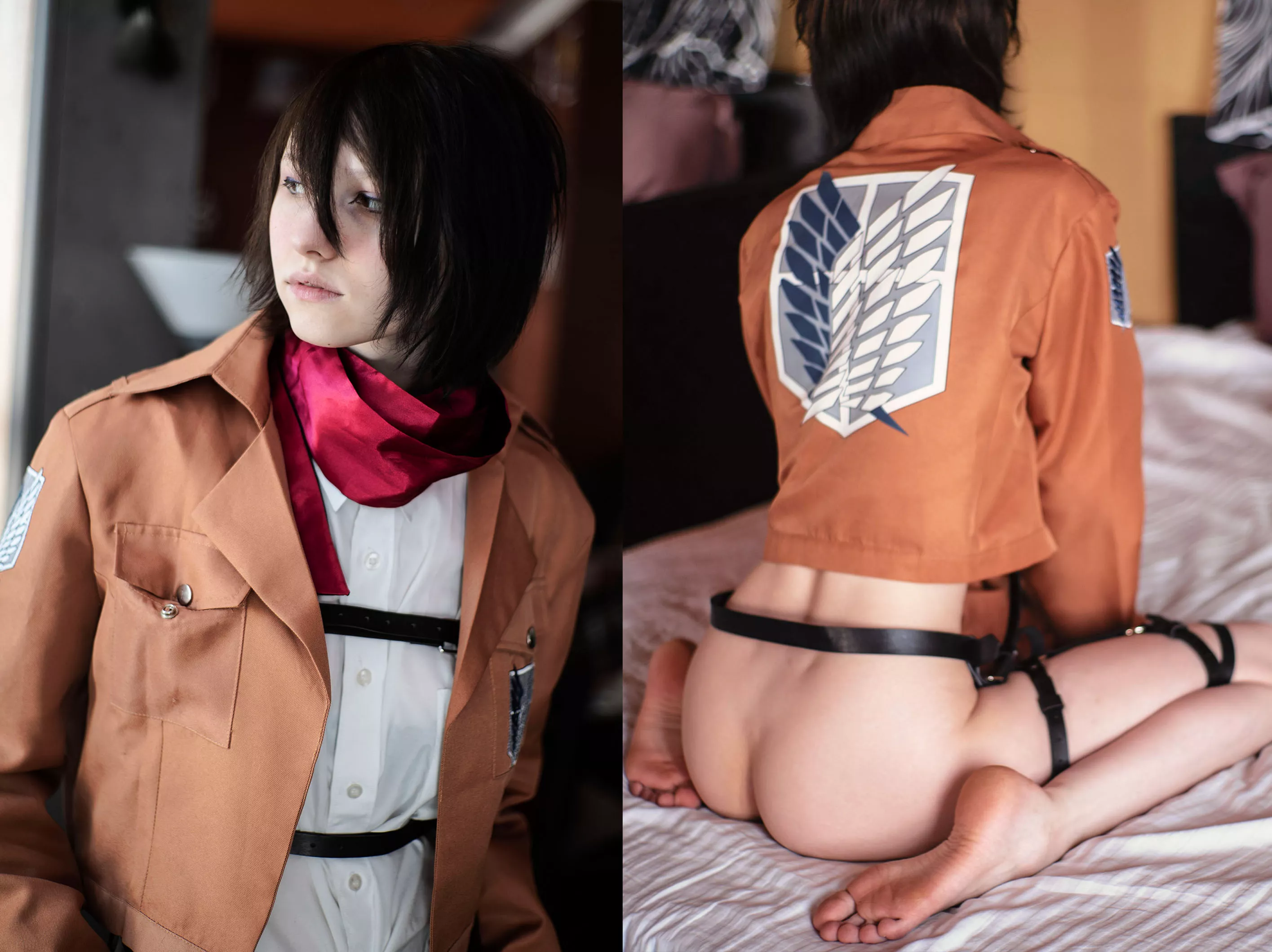 Mikasa ðŸ‘ waiting to ride your dick cowgirl [19] [OC]