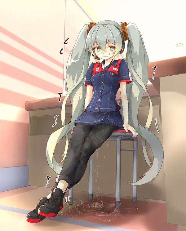 Miku Is Worried About Going To The Bathroom During Work