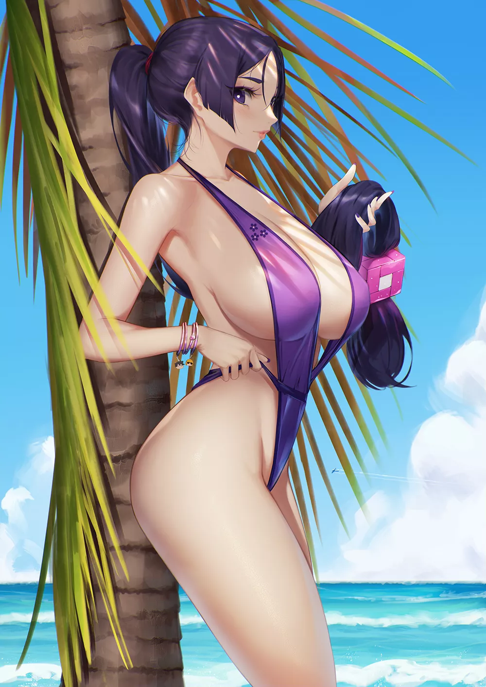 Minamoto no Raikou in a swimsuit