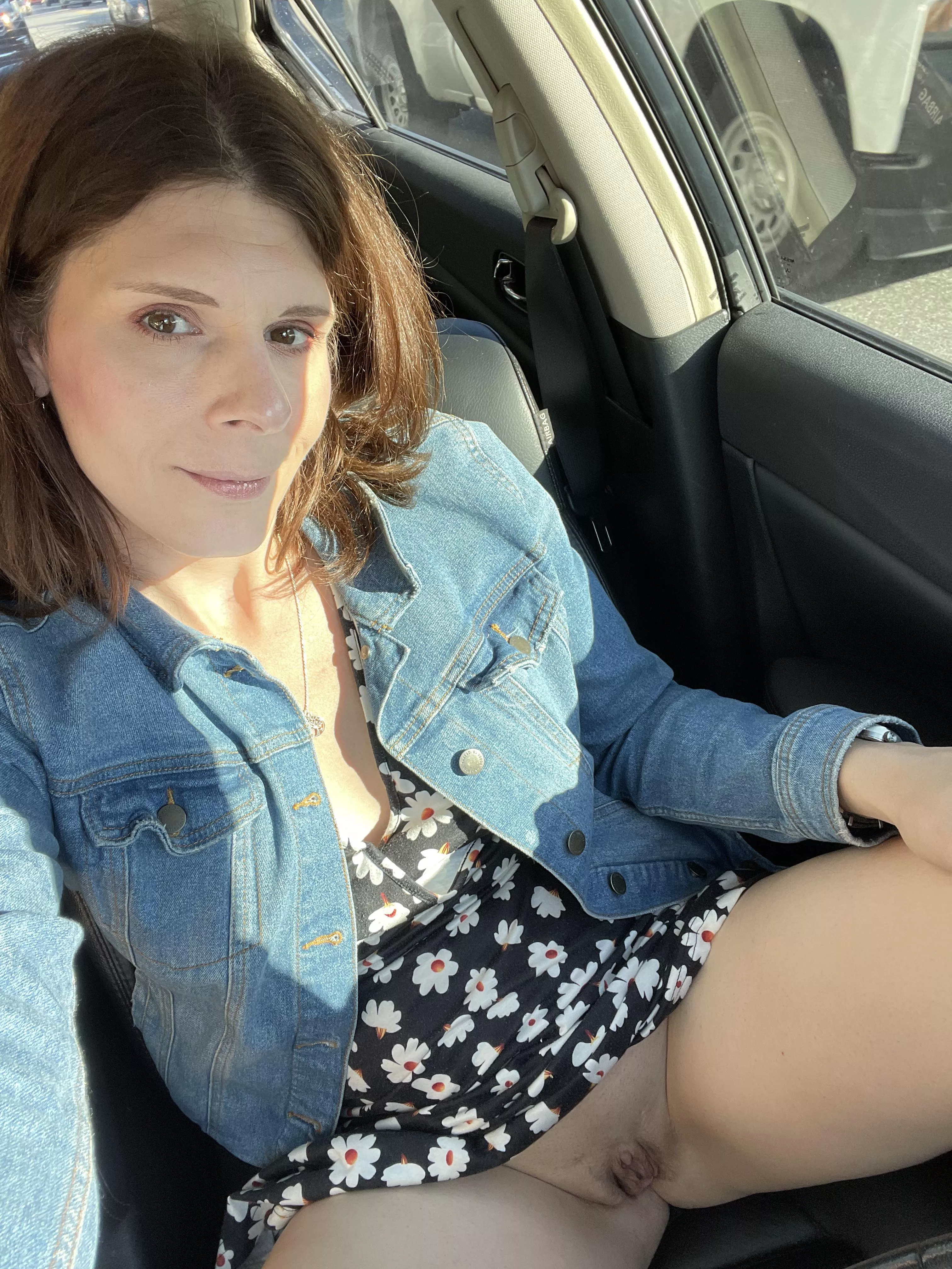 Minding my own business on this busy street…without panties of course [39][F] 😛