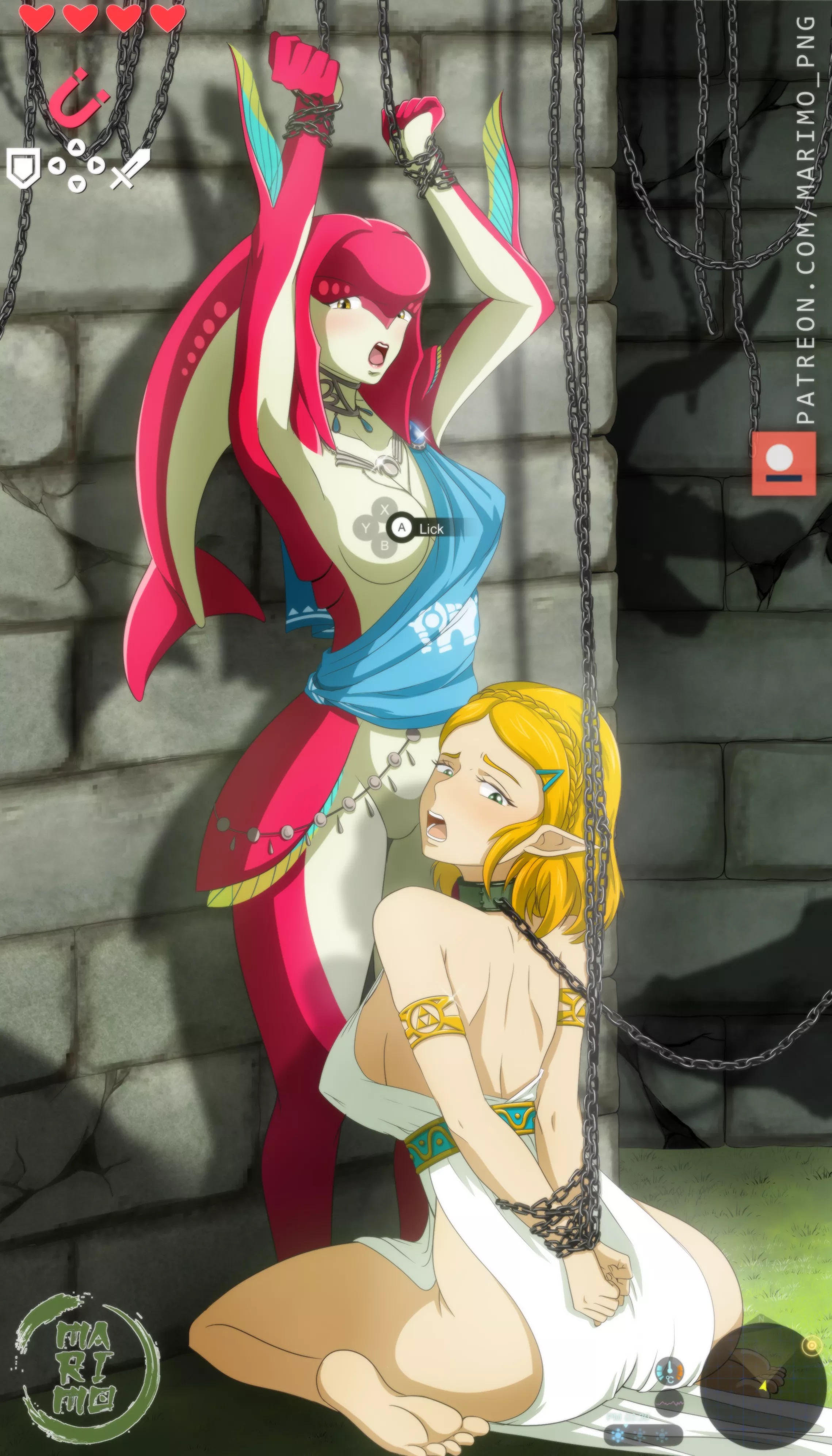 Mipha and Zelda (marimo_png)