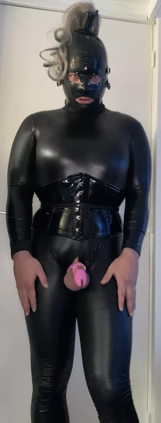 Mix of rubber pvc and spandex ðŸ’•