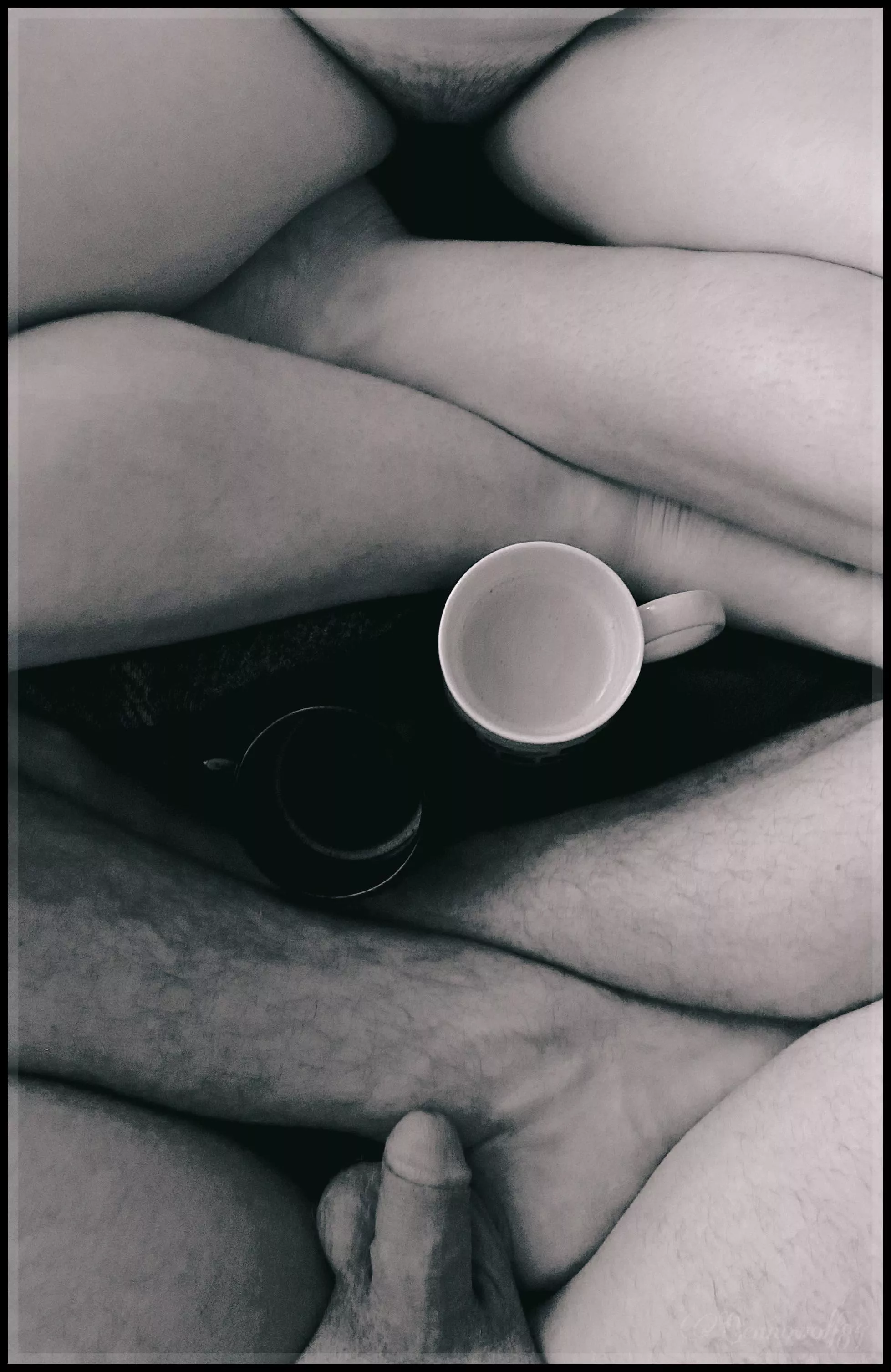 Monday mornings are even better with shared hot energetic wetnessâ€¦ðŸ˜ˆâ˜•ï¸ðŸ–¤