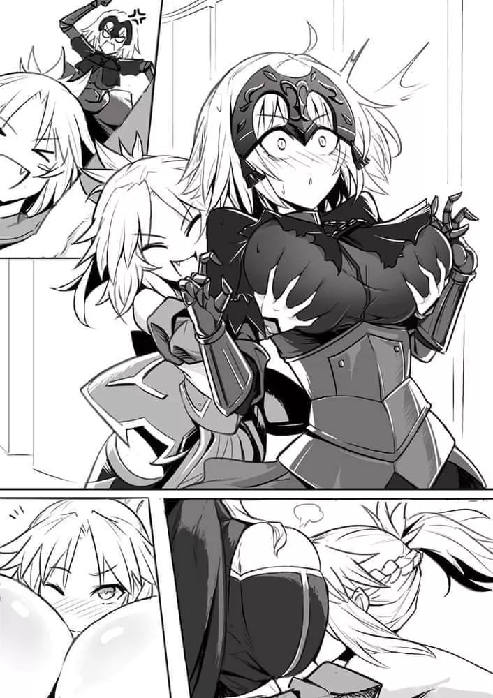 Mordred enjoying jalter's huge honker