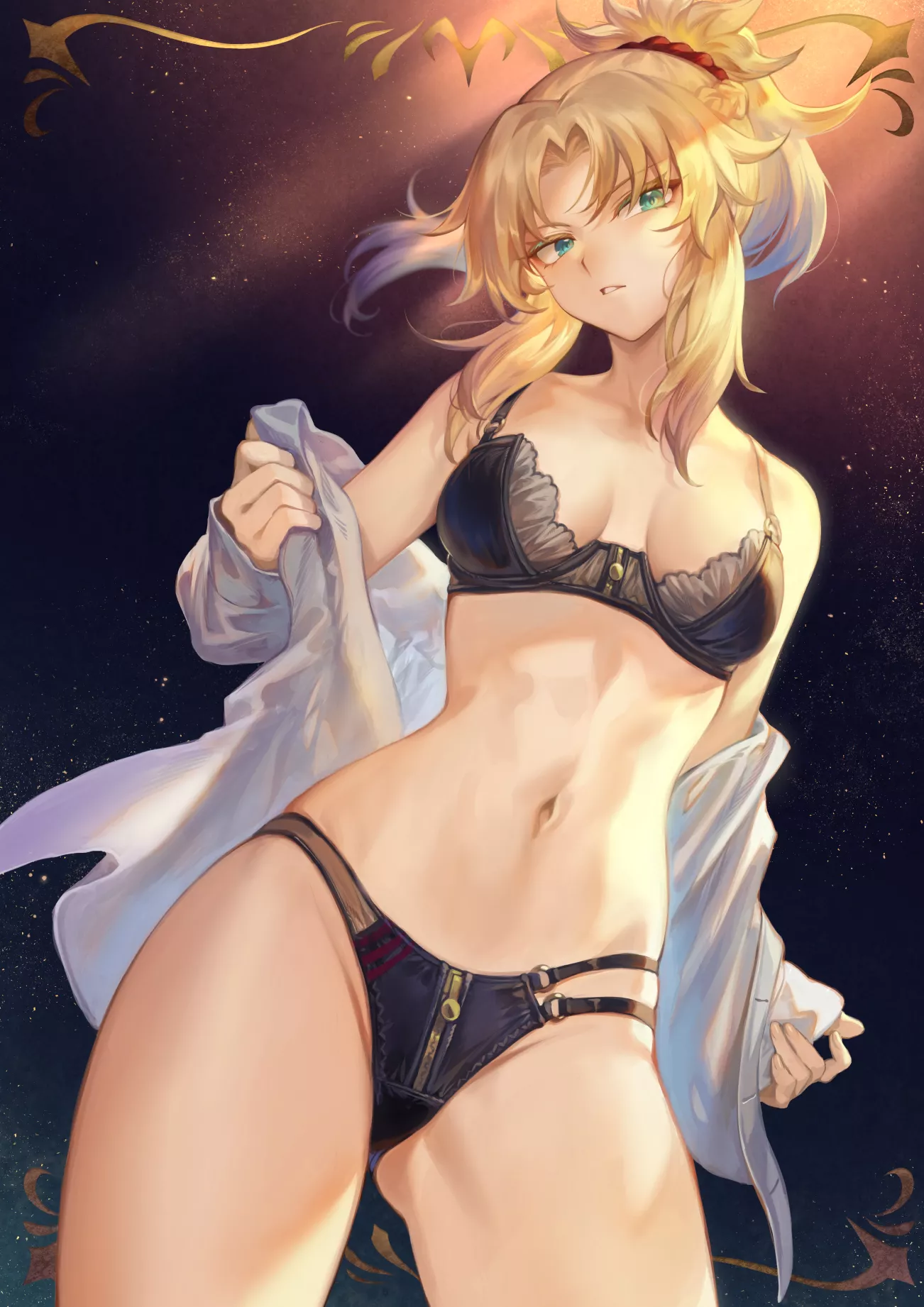 Mordred in Lingerie.