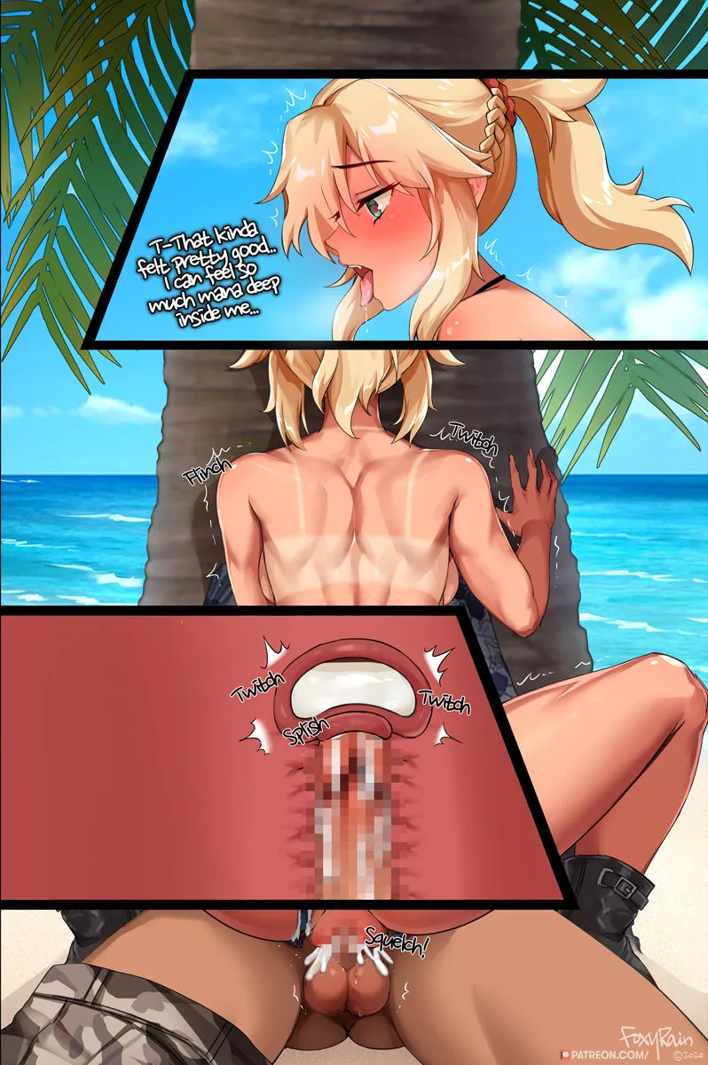 Mordred loves getting her pussy filled with Mana! (Reine)