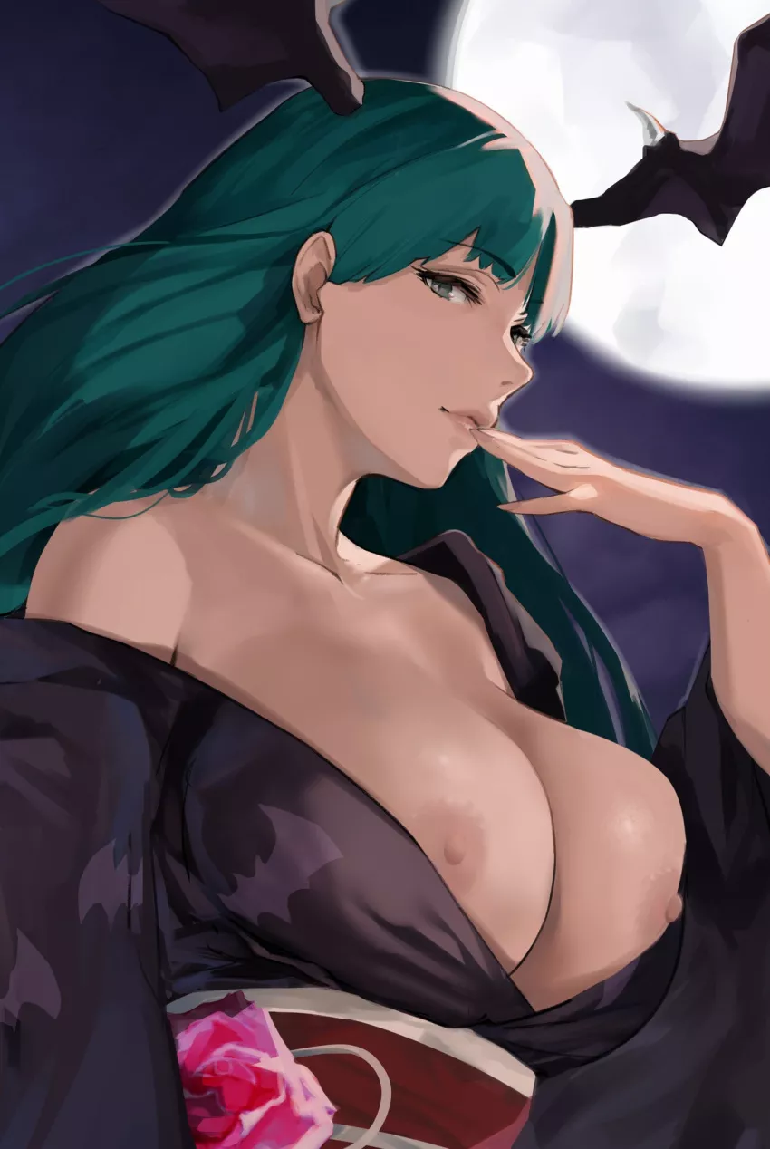 Morrigan looks damn hot in kimono