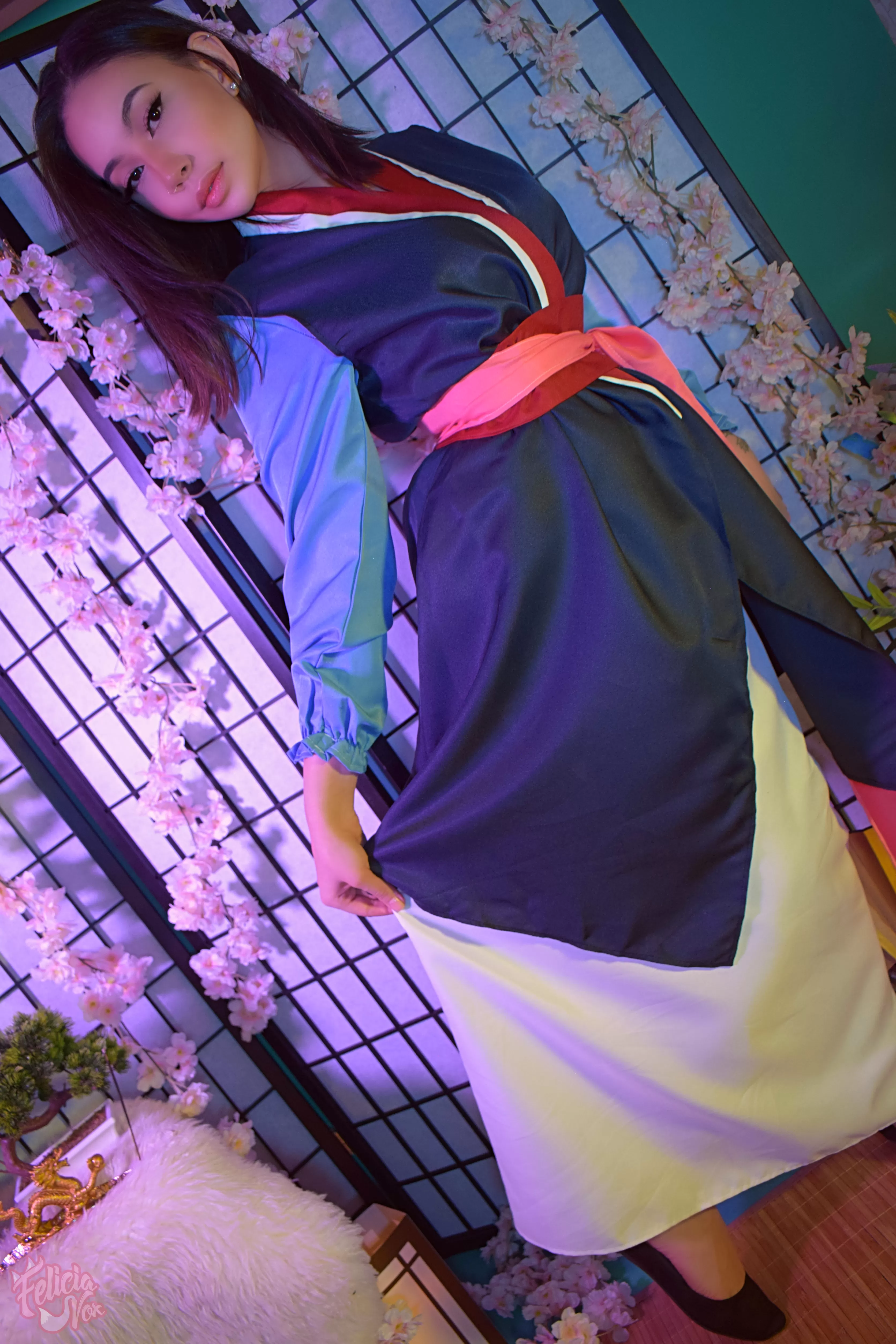 Mulan cosplay from the animated movie