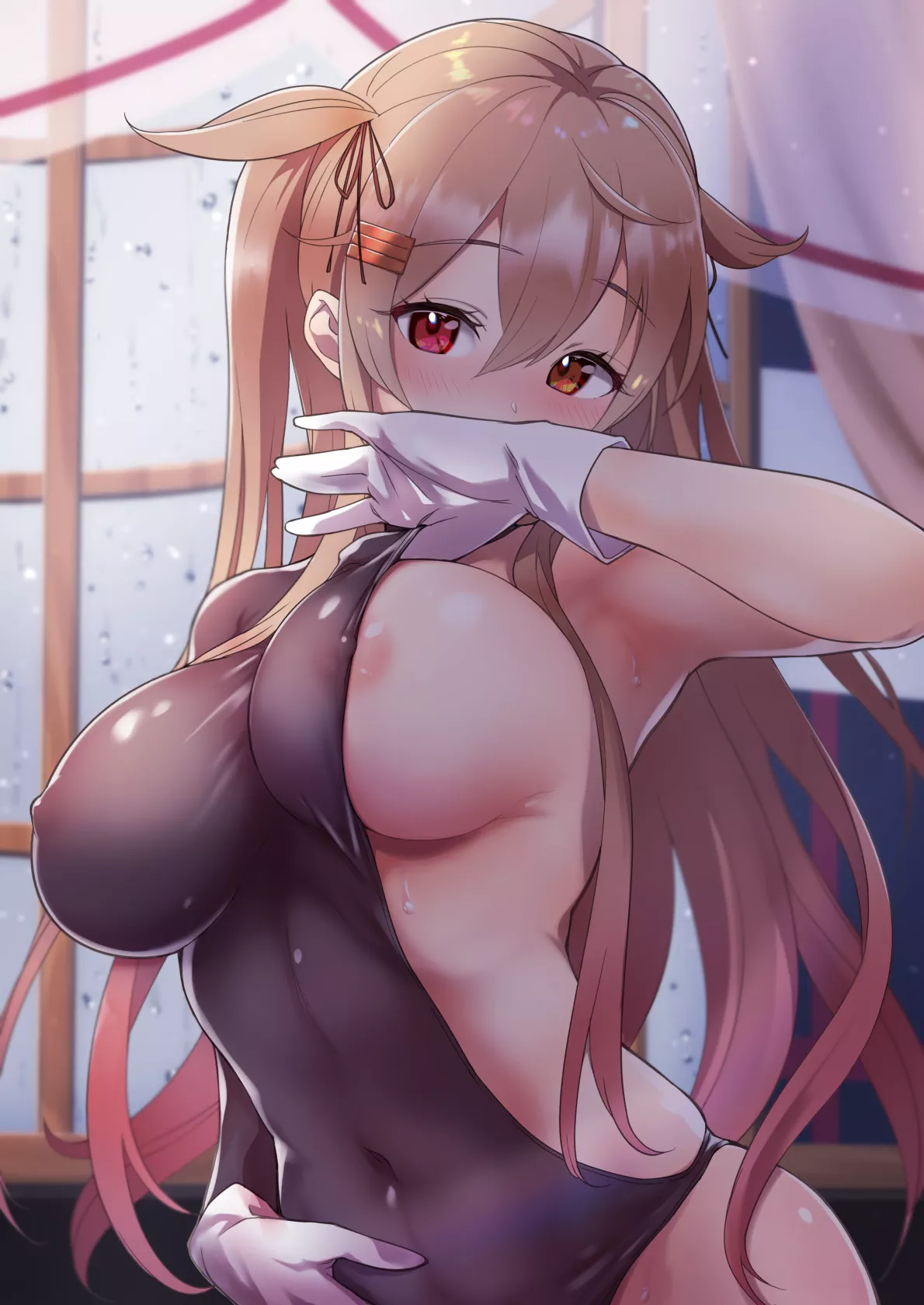 Murasame Putting It On Sheer Embarrassment (Rampage 2nd) [Kantai Collection]