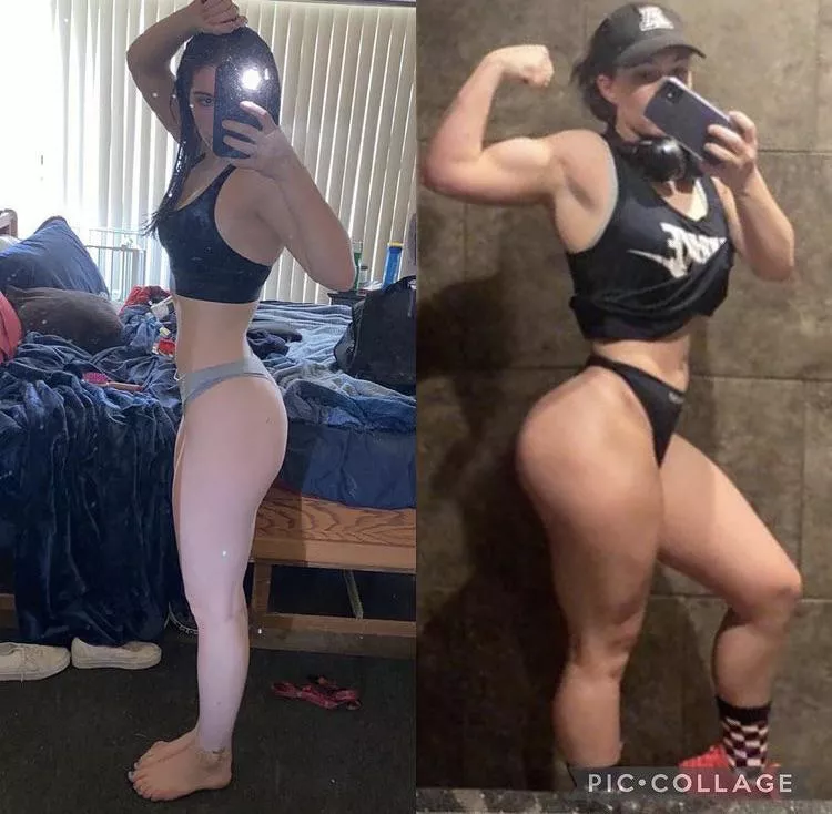 Muscle transformation :) Five months apart