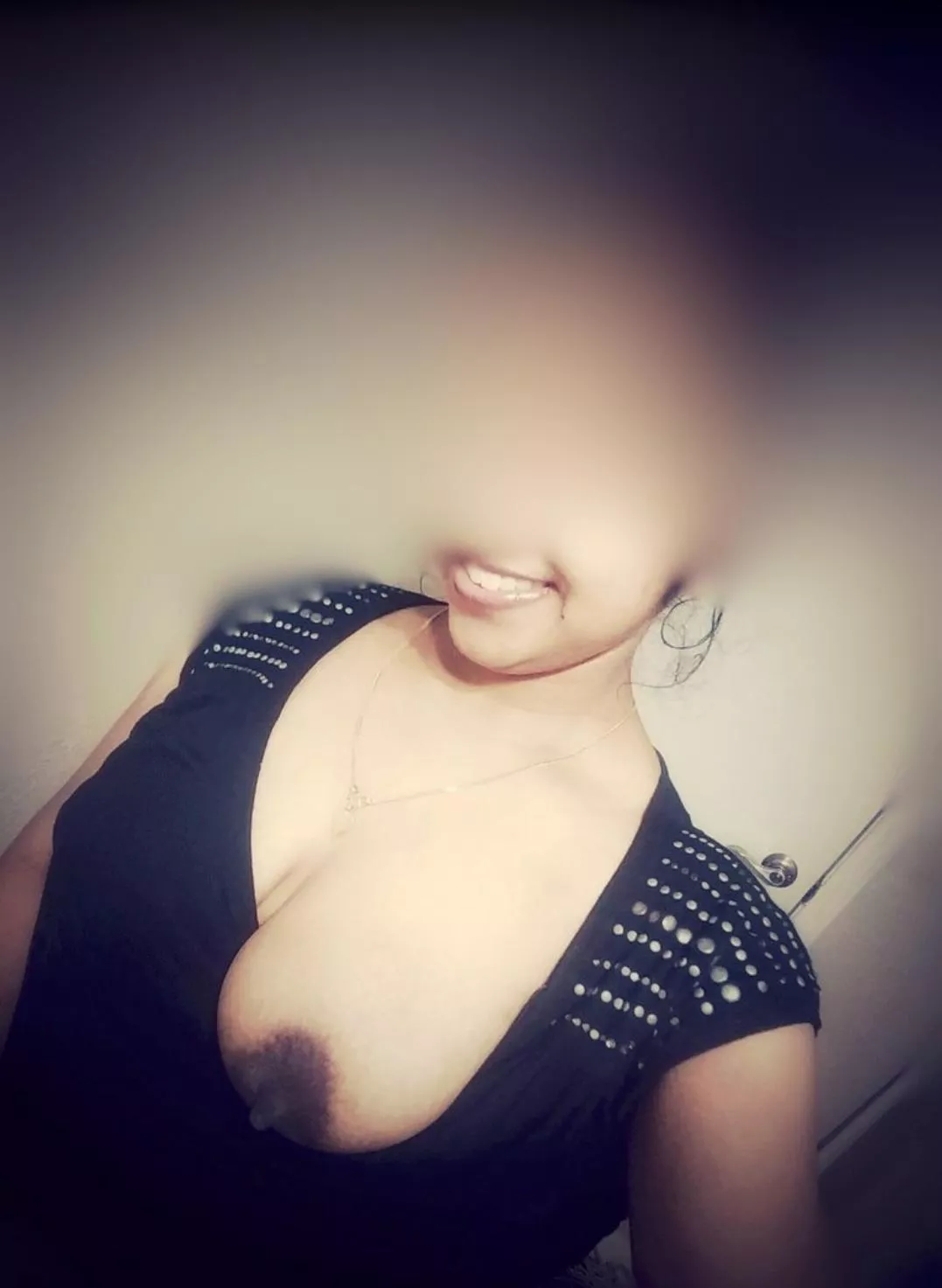 My baby momma with her lactating tits out. so comment away.