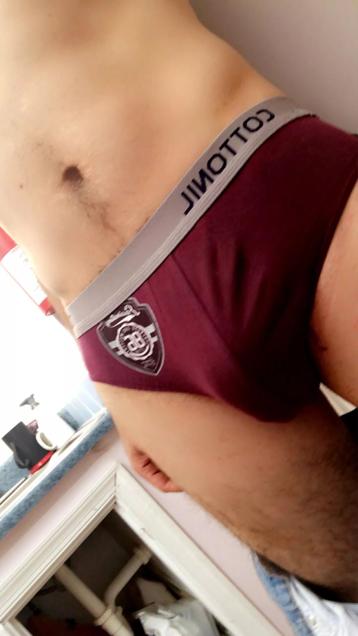 My bulge I have while at work; HMU: TheGalilee on snap