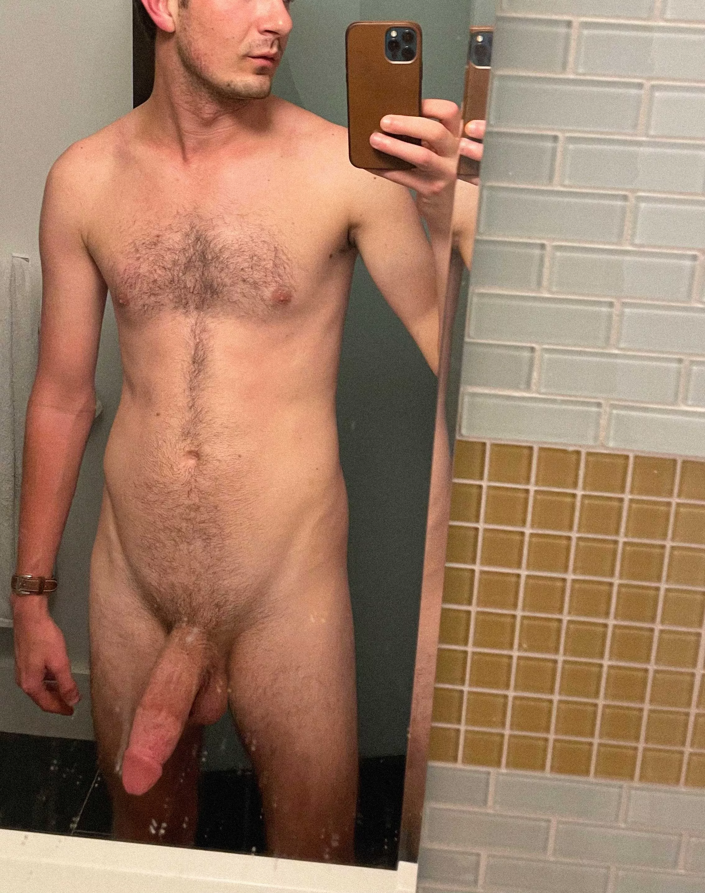 My cock always hangs extra heavy after showering