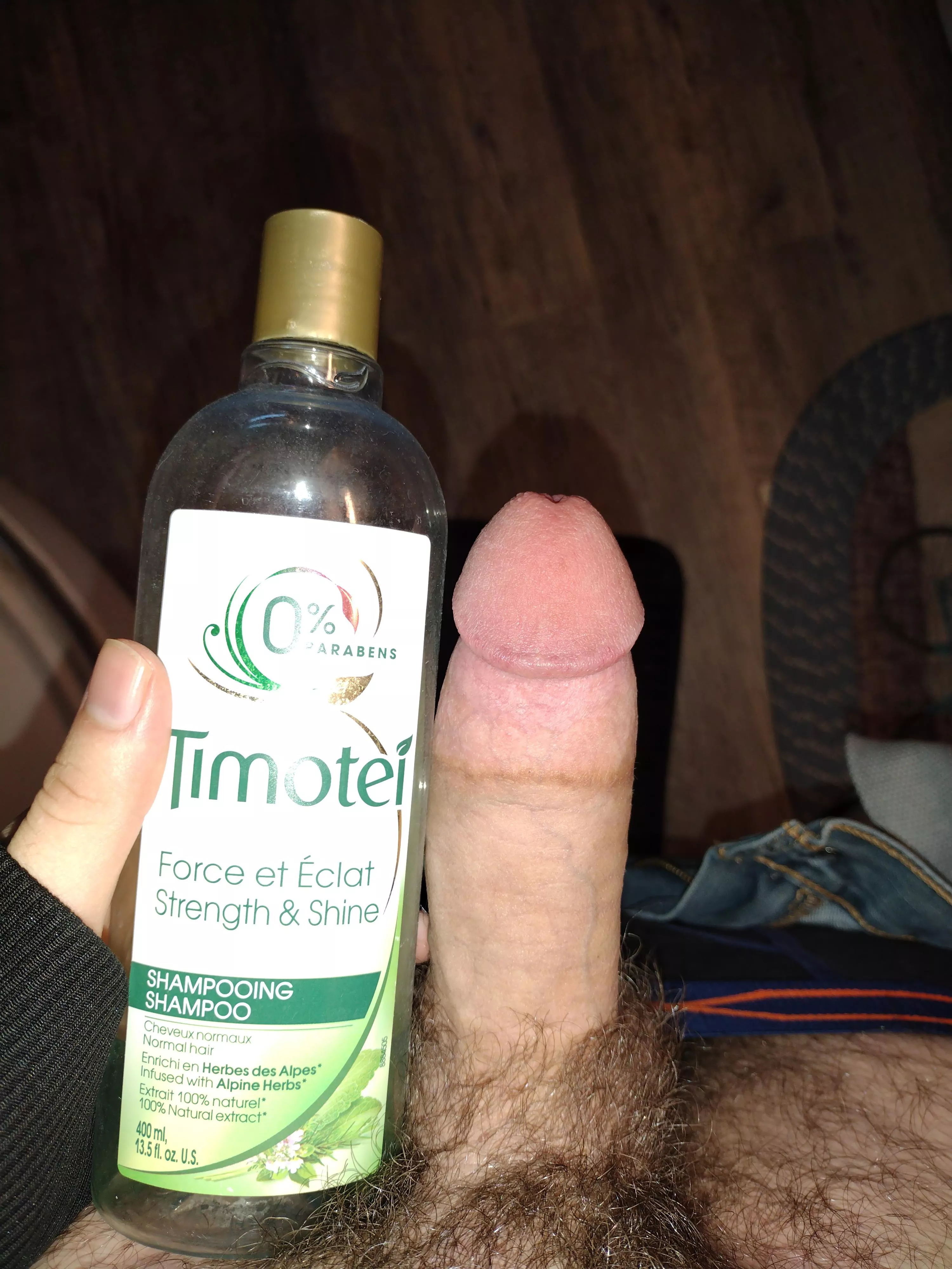 My cock compared to a shampoo bottle what should I do next???