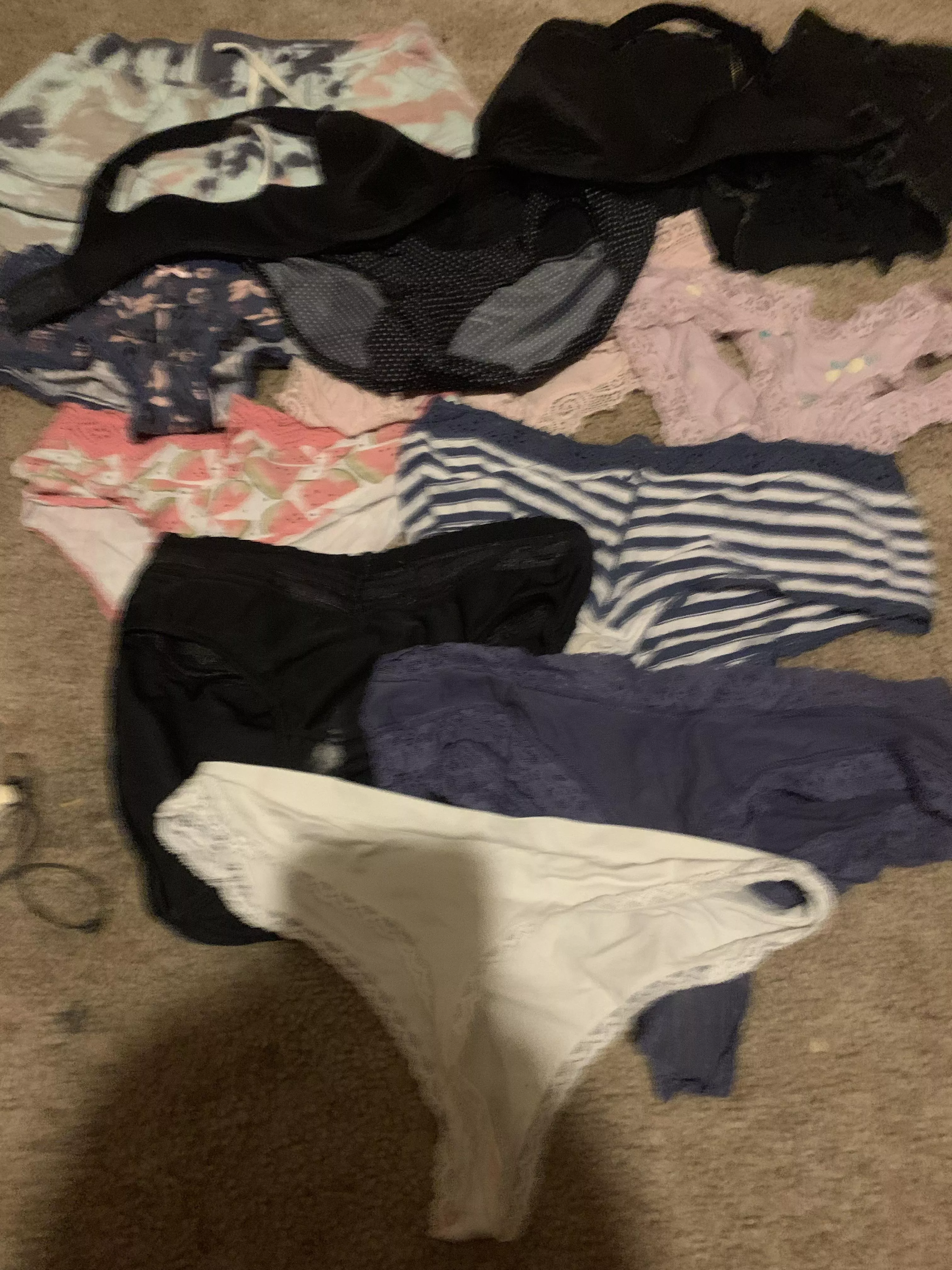 My collection of my step sis’s clothes