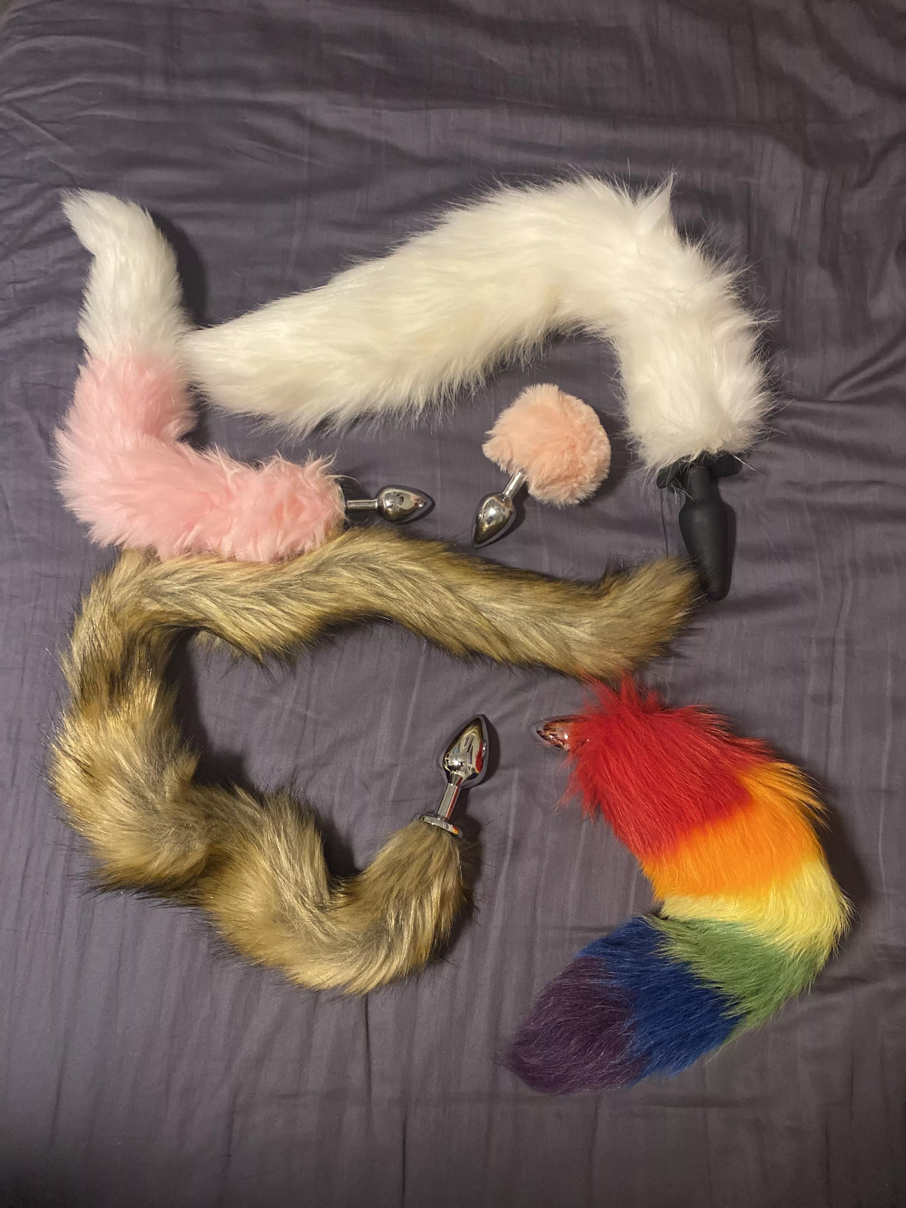 My collection so far ðŸ¥° I love my tails!