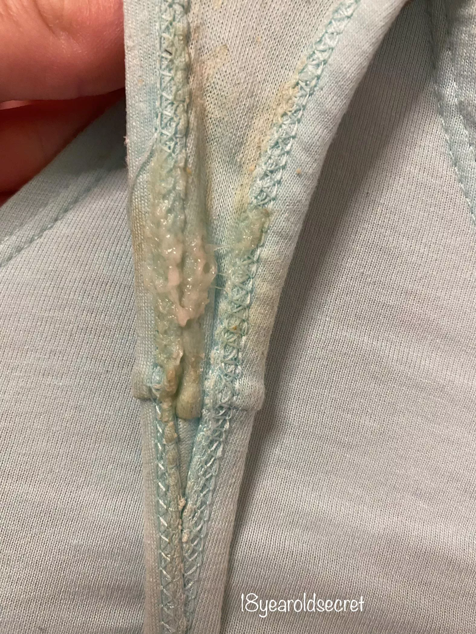 My college girl pussy makes the messiest panties ☺️💦