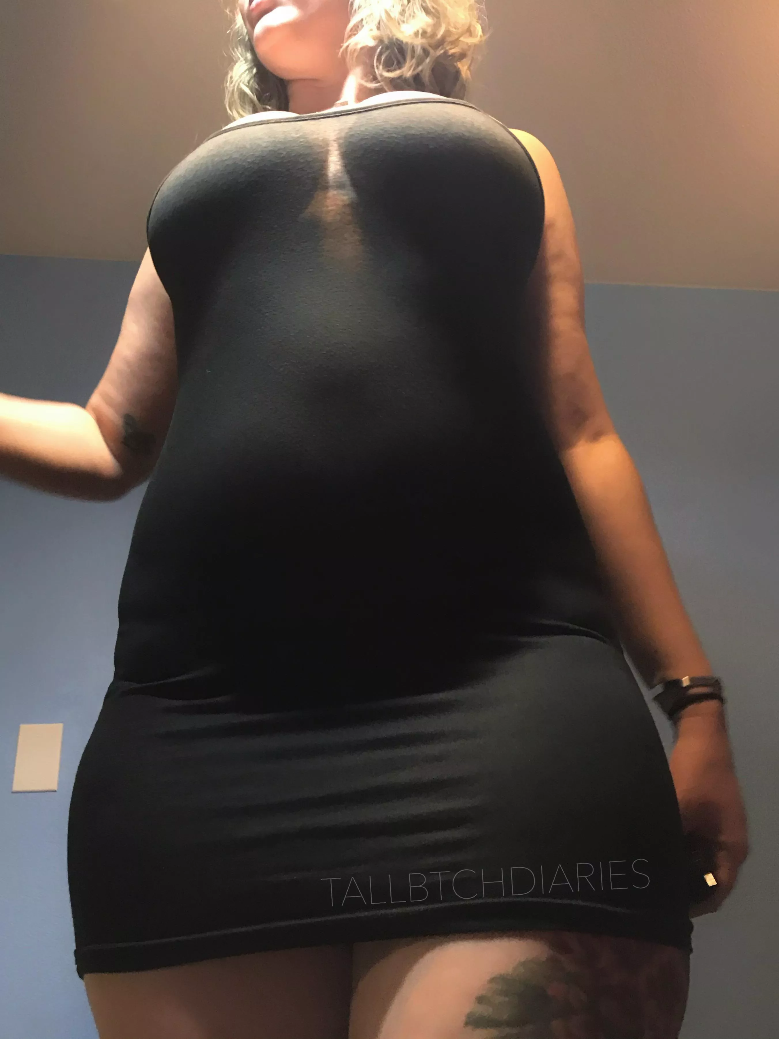 My curvy body makes this dress see thru â™¡ should I wear it out??