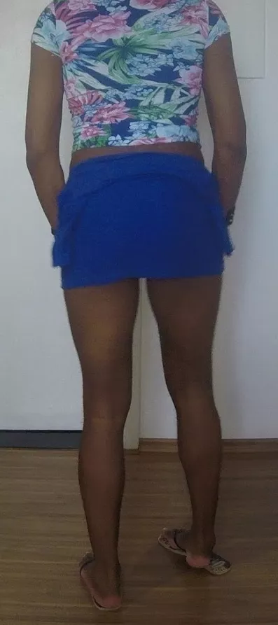 My cute blue skirtðŸ¤©