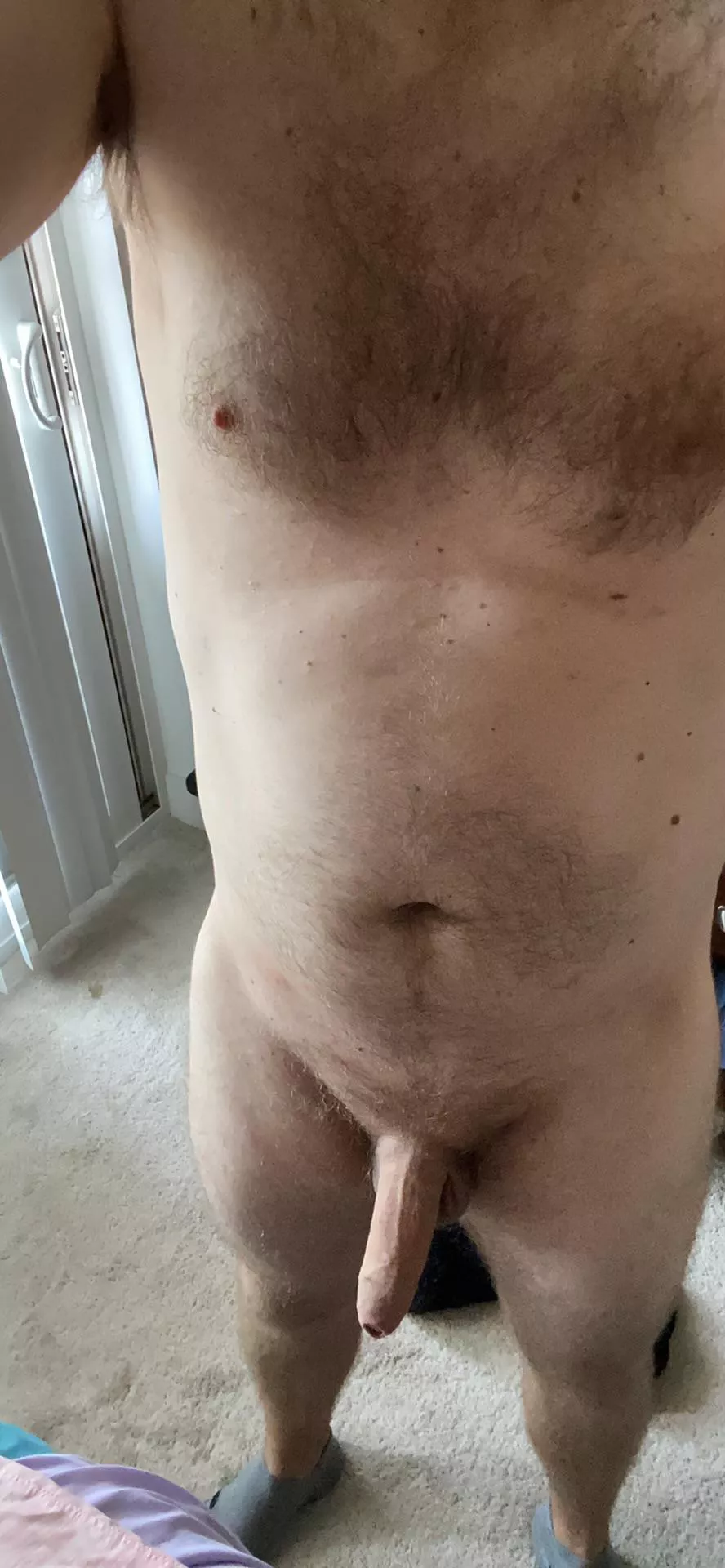 My dad bod and uncut dick