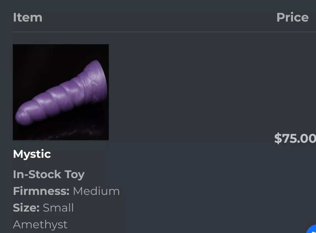 My first ever dildo so happy