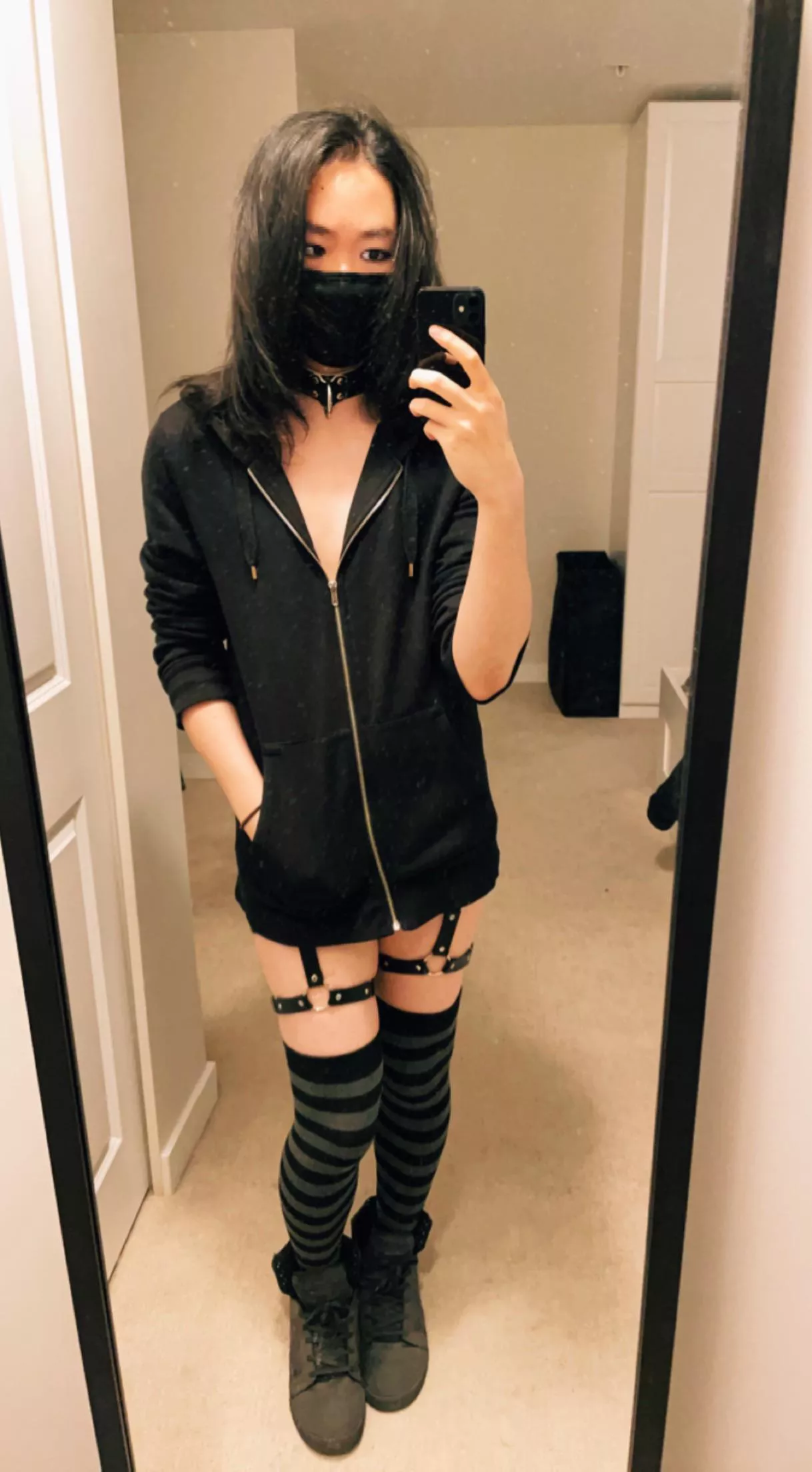 My first pair of thigh highs! They could be higher honestly