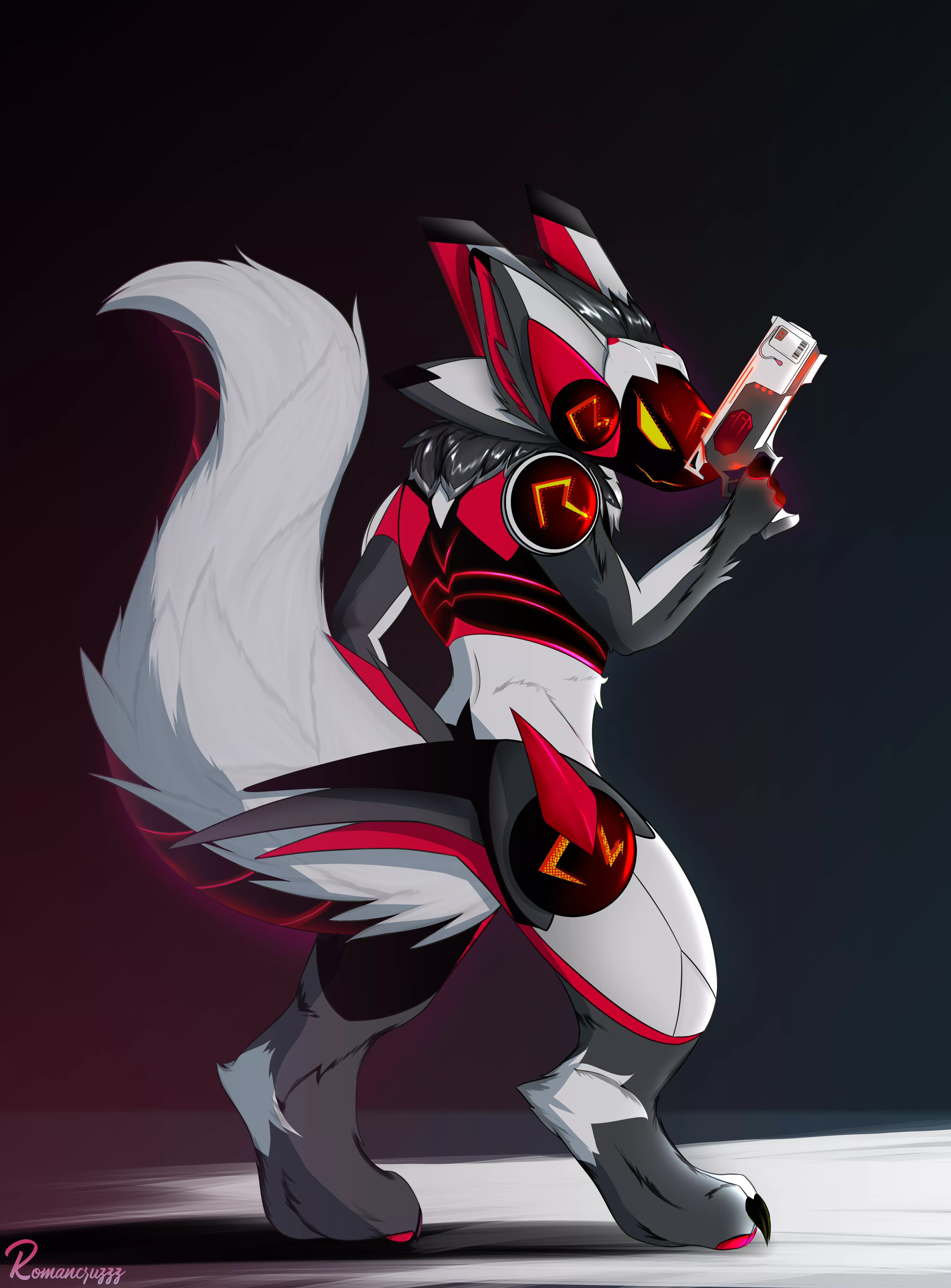 My first time drawing a protogen owo! (Commission For Eternal_Bones)