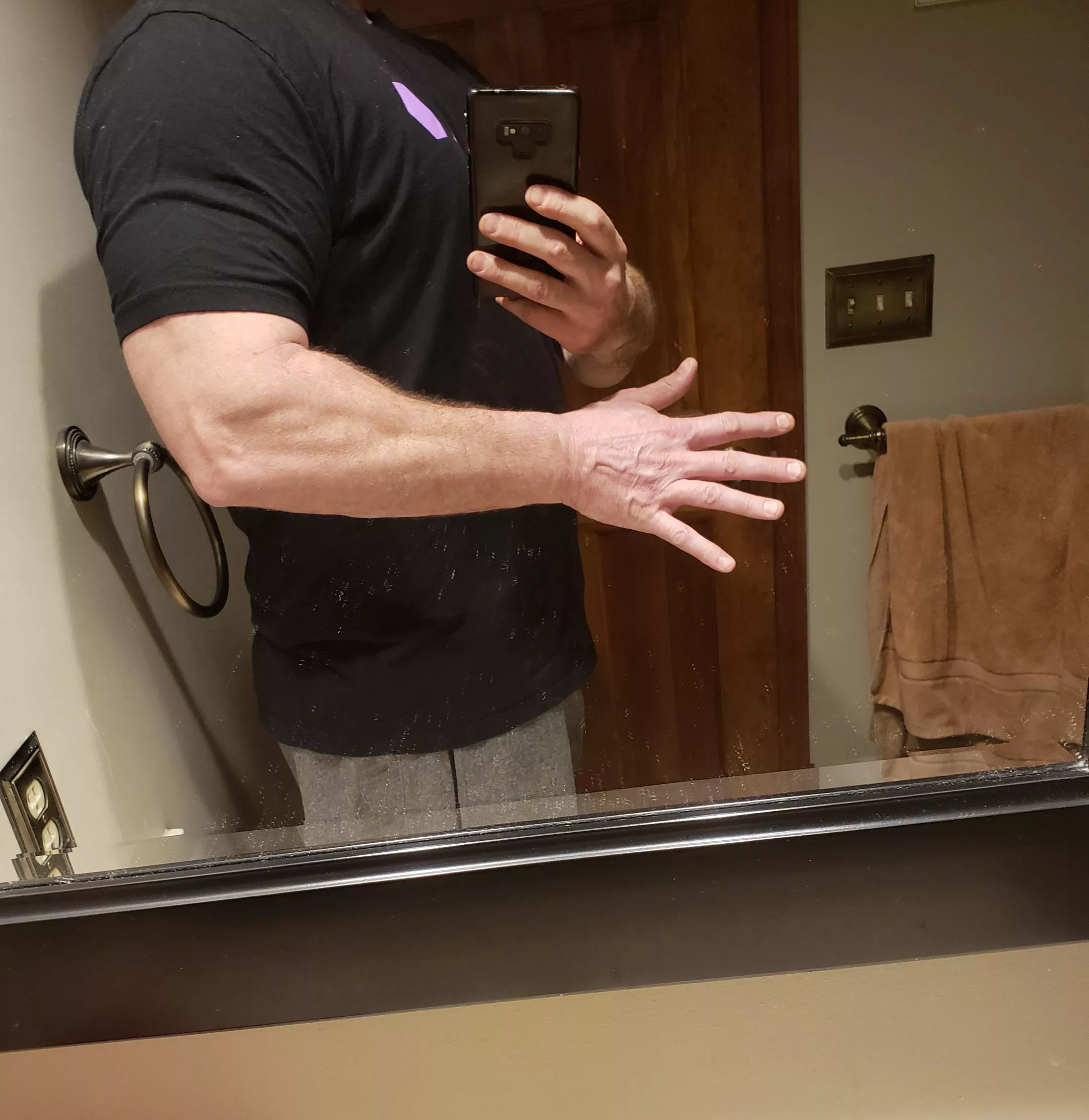 My forearms and hands tho if that's your thing. It's extremely difficult to escape my robogrip, especially if your hips are in my hands and that fat ass in the air and I'm behind you! ðŸ˜Š