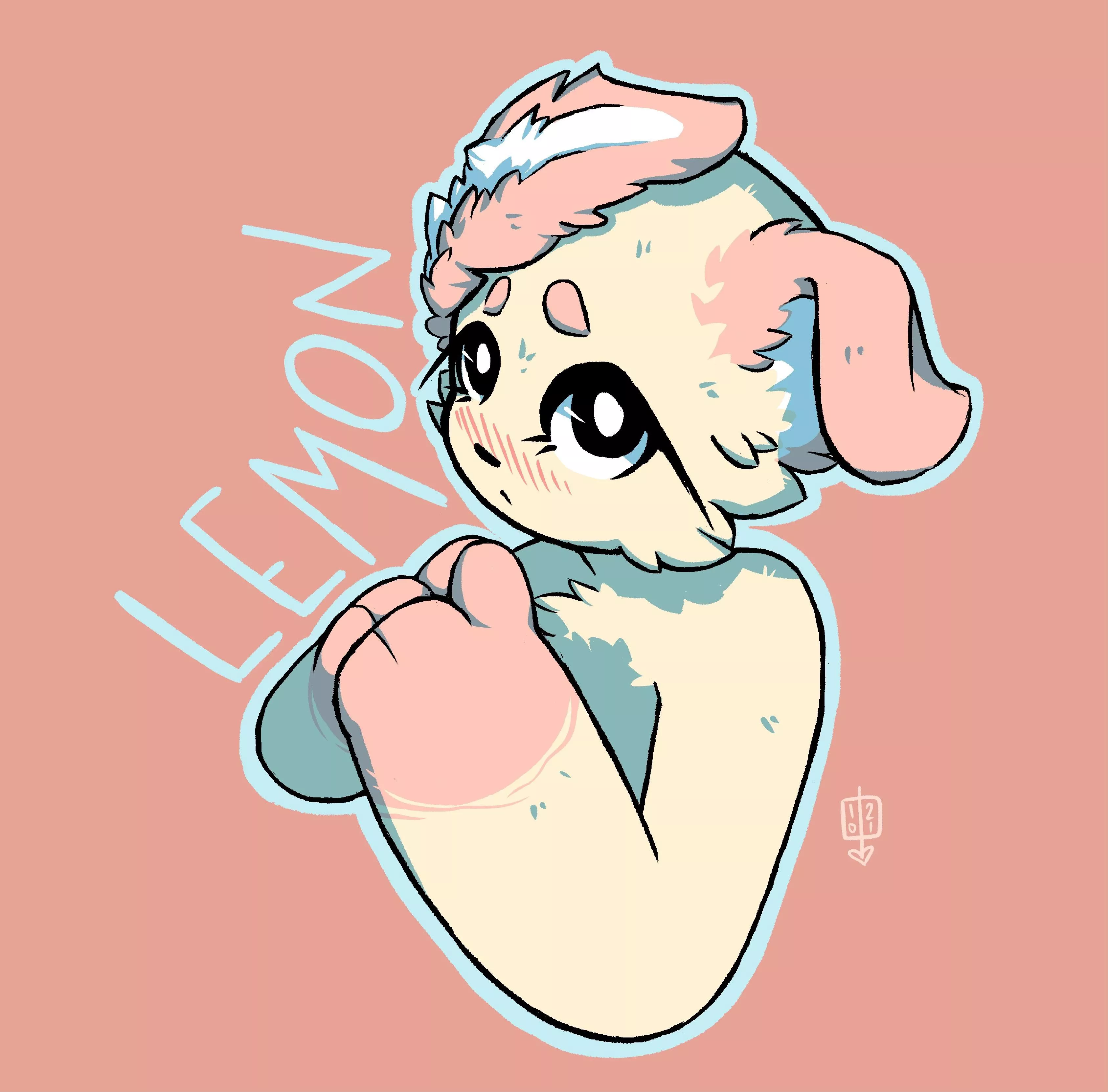 my fursona, lemon ðŸ’•ðŸ’•