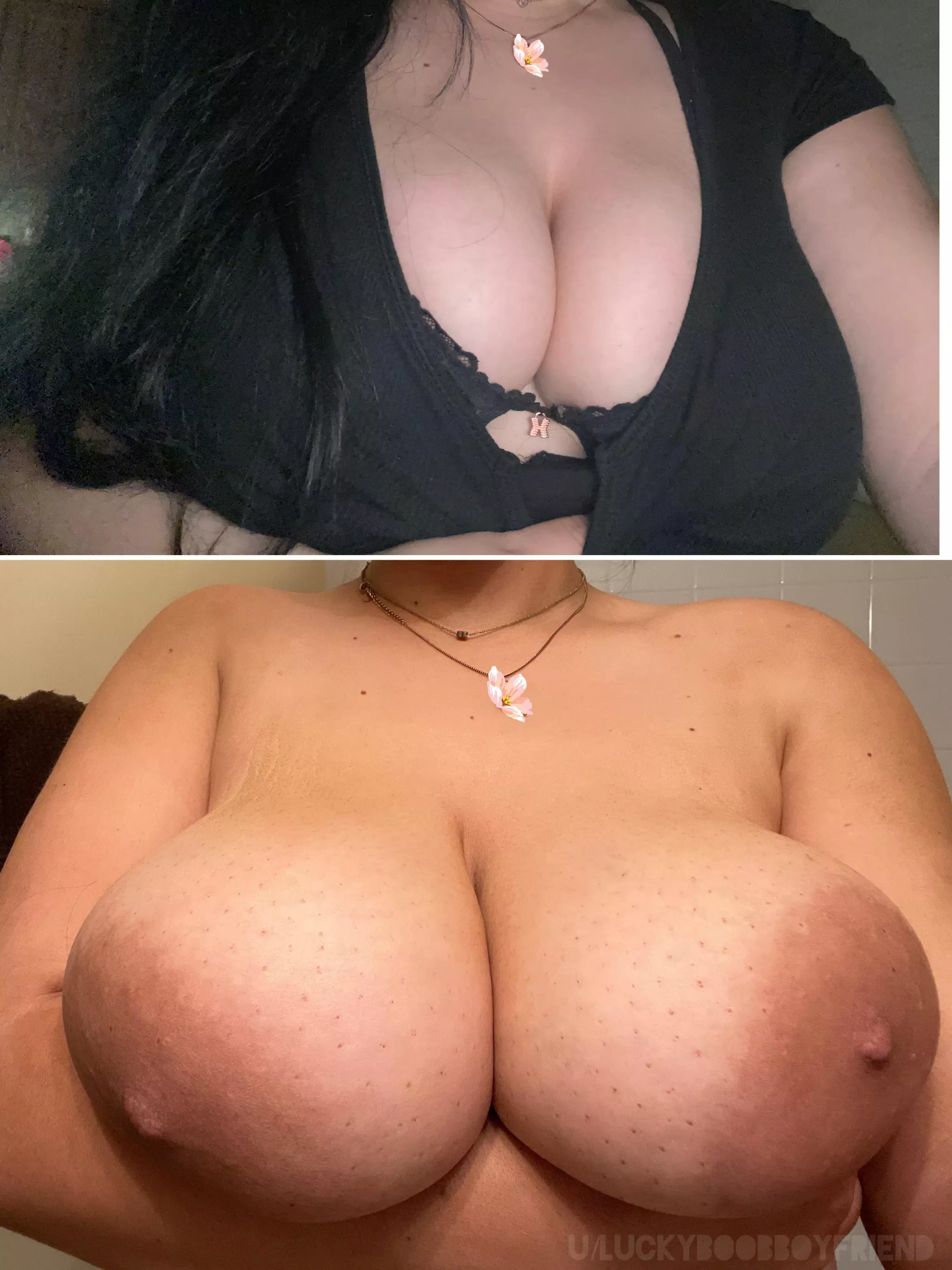 My Girlfriend With Bra vs Without