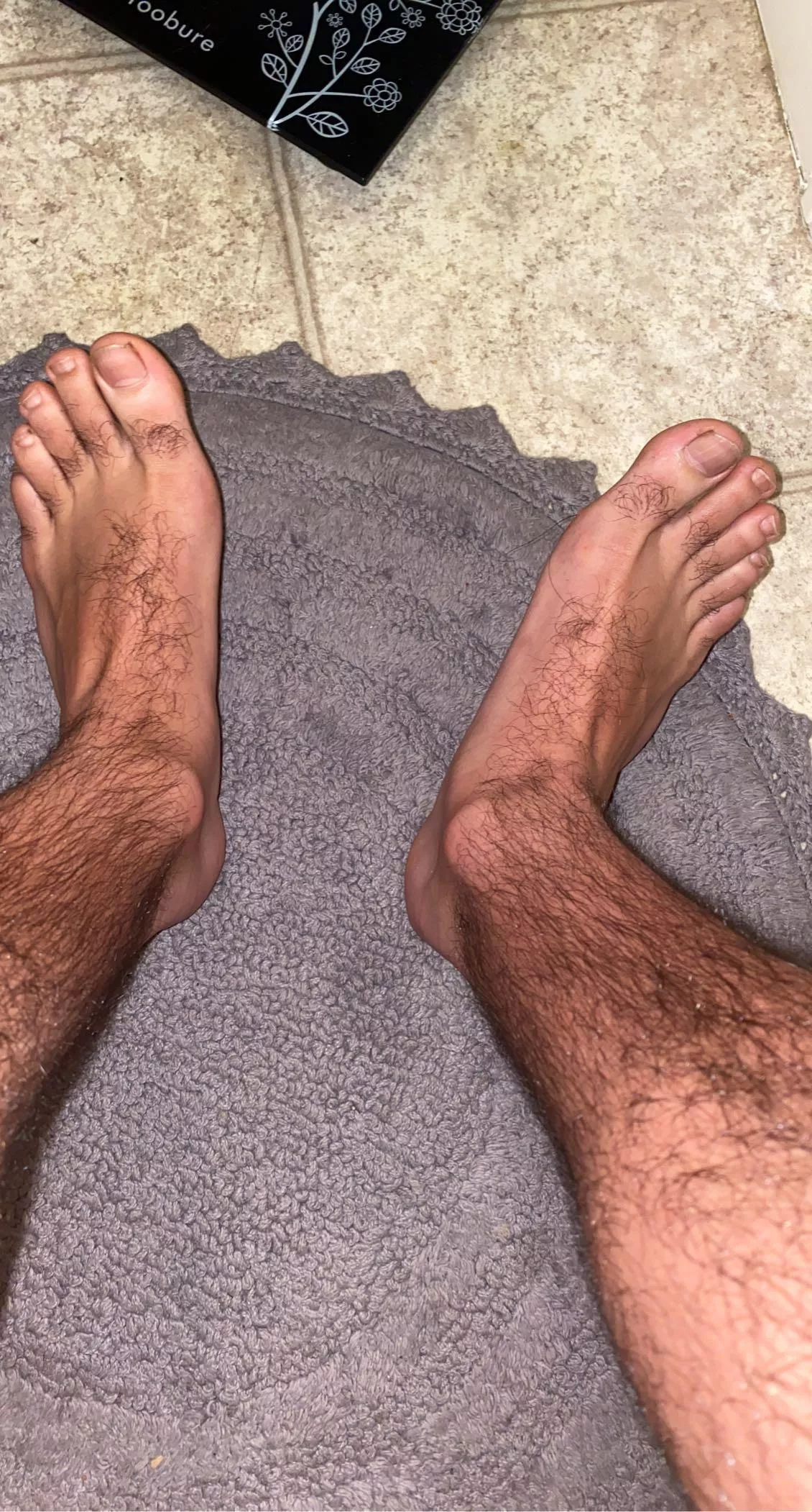 My hairy feet need licking