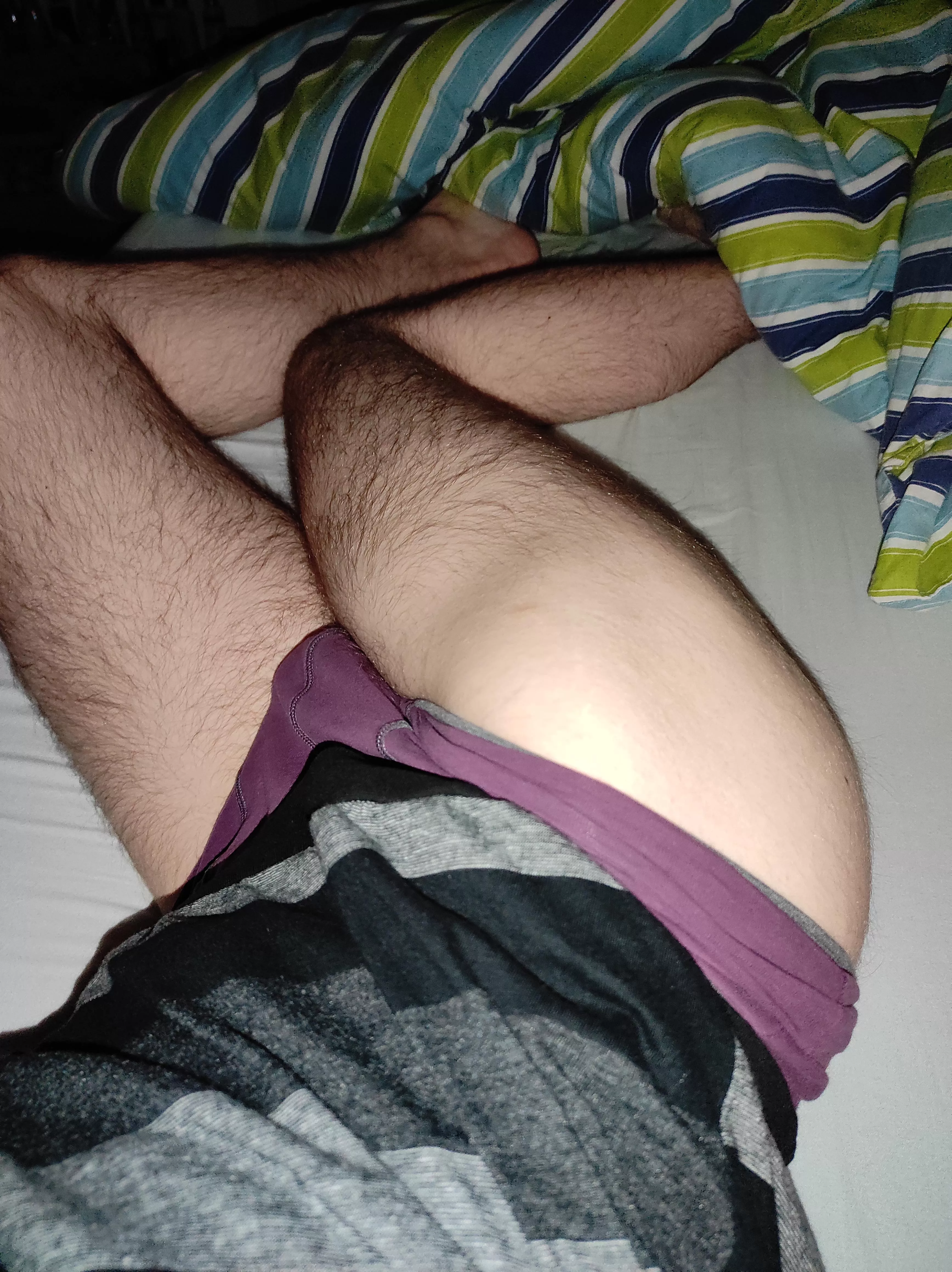 My hairy legs and round ass. Interested?